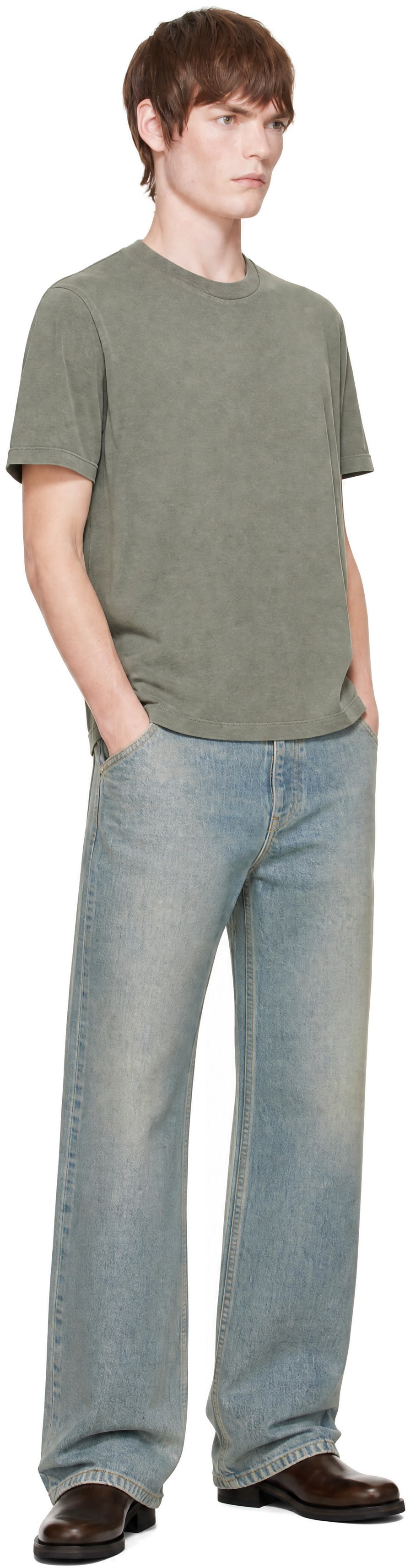 Won Hundred - Blue Genoa Coated Jeans