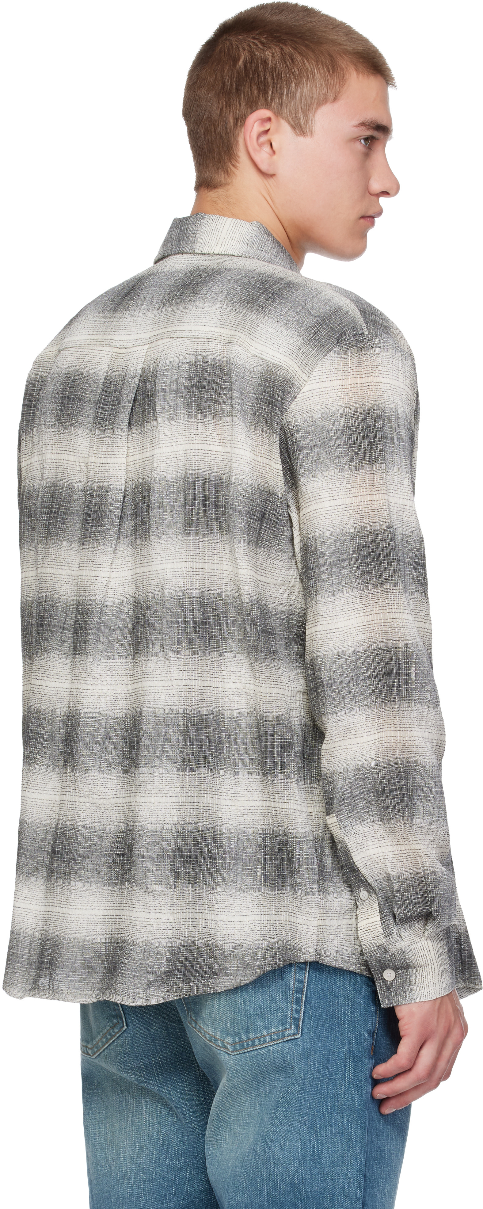 Won Hundred - Gray Pete Check Shirt