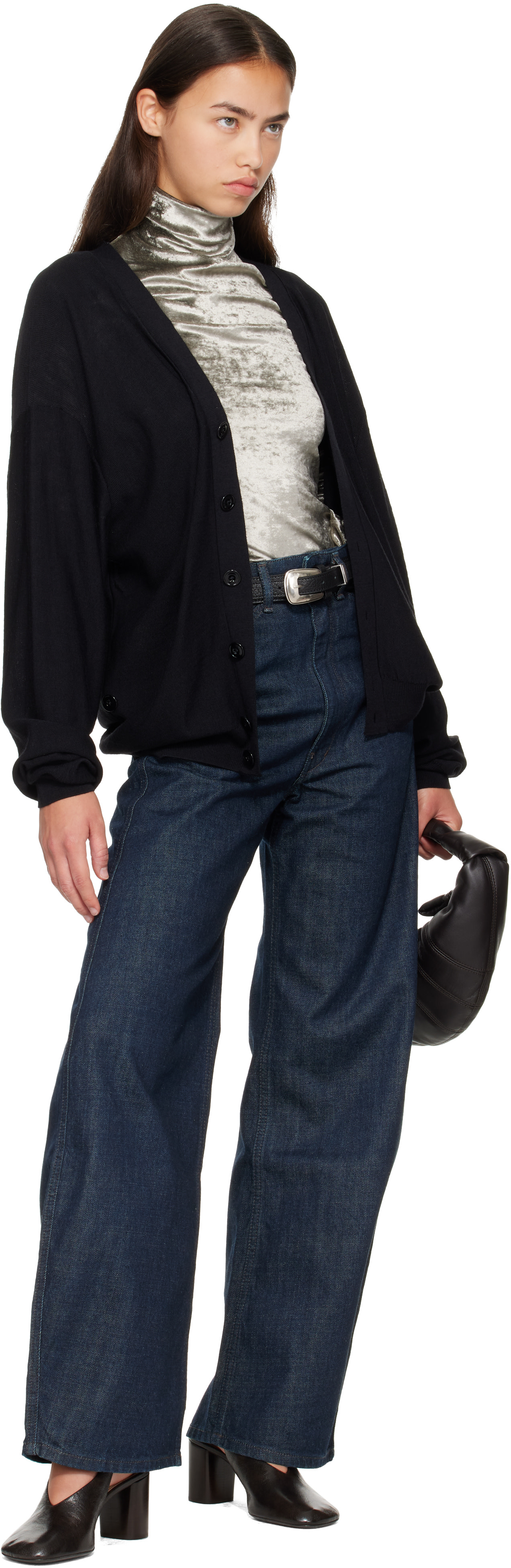 LEMAIRE - Ceinture western noire
