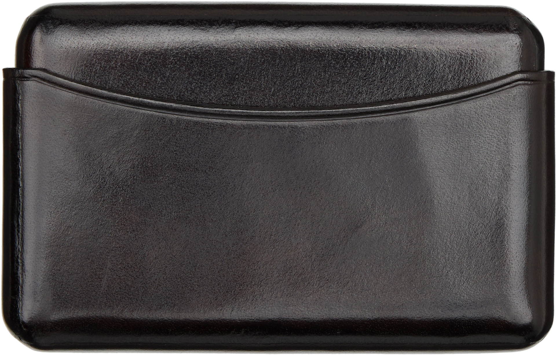 LEMAIRE - Porte-carte moulé brun