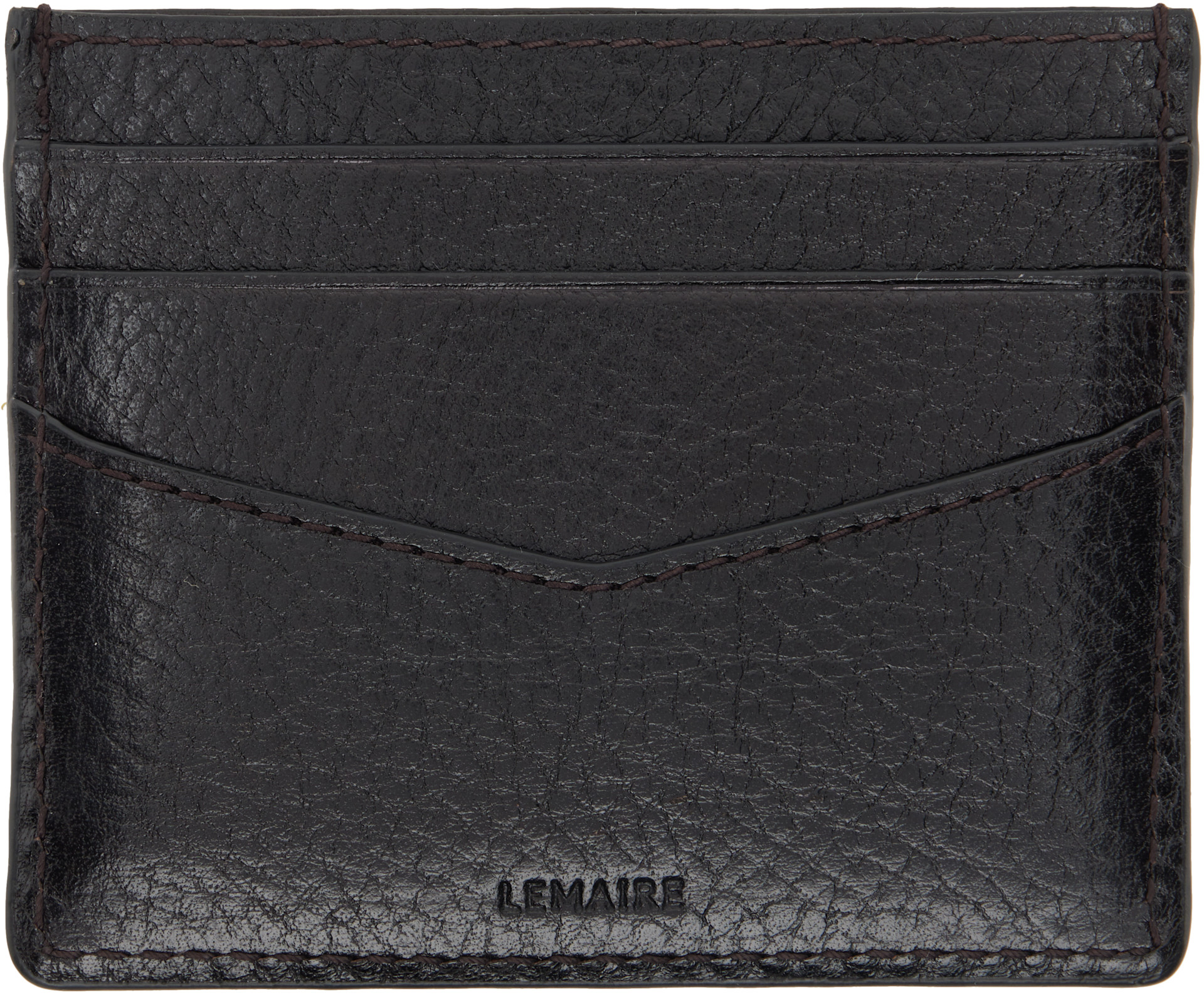 LEMAIRE - Porte-carte Gear noir