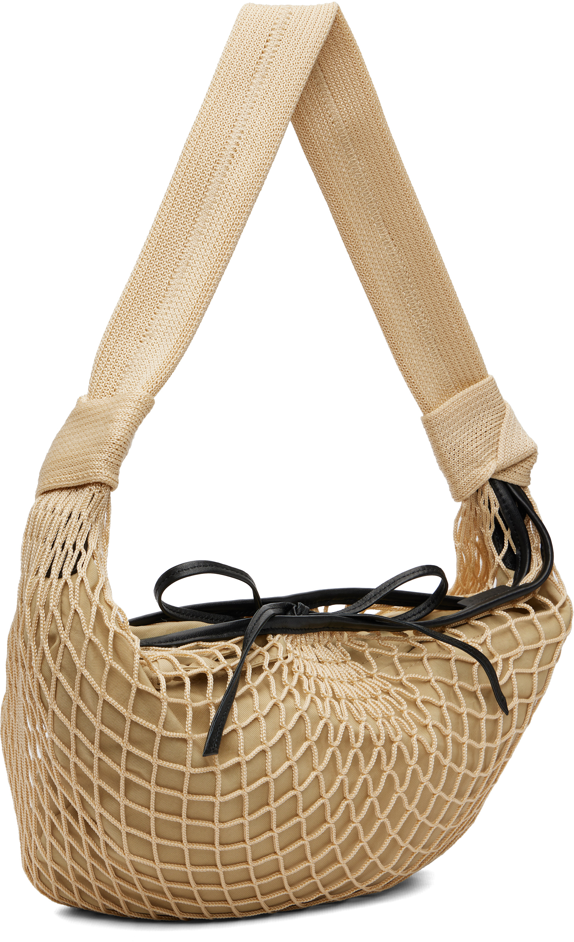 LEMAIRE: Beige Croissant Filt Bag | SSENSE