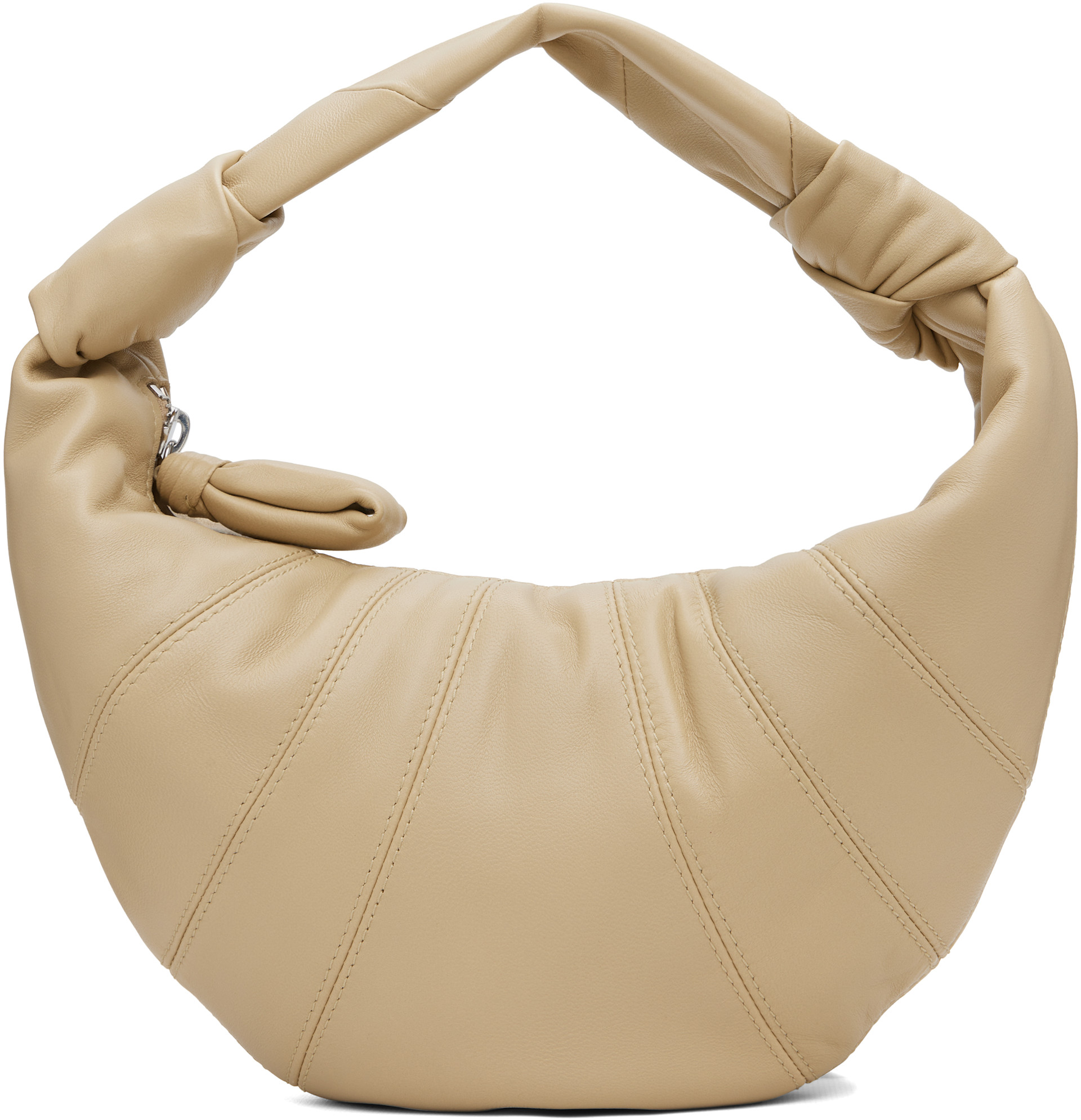 LEMAIRE: Beige Mini Fortune Croissant Bag | SSENSE
