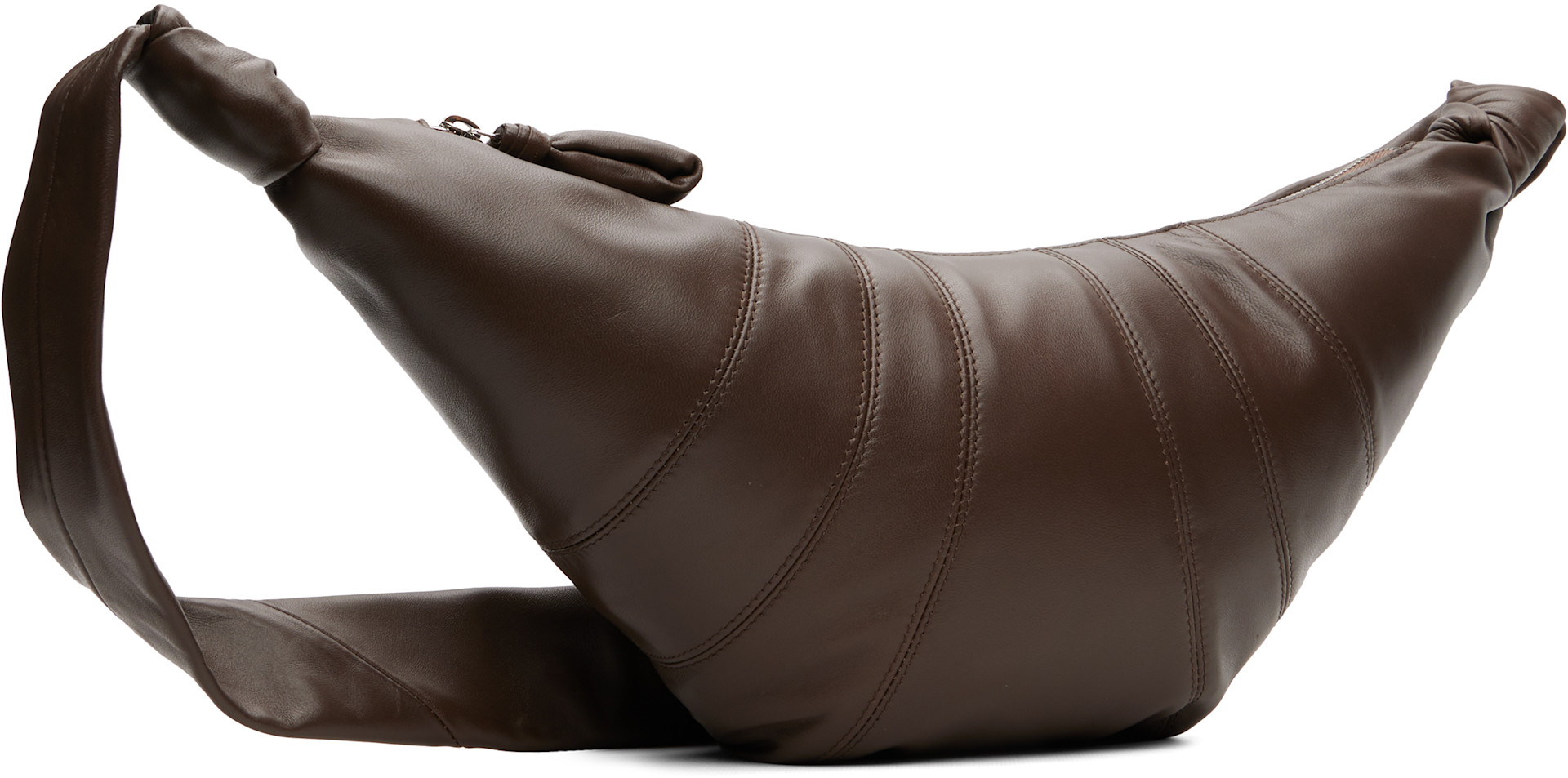 かまやつ LEMAIRE Medium Croissant Bag LEMAIRE: Brown Medium Croissant Bag | SSENSE Canada