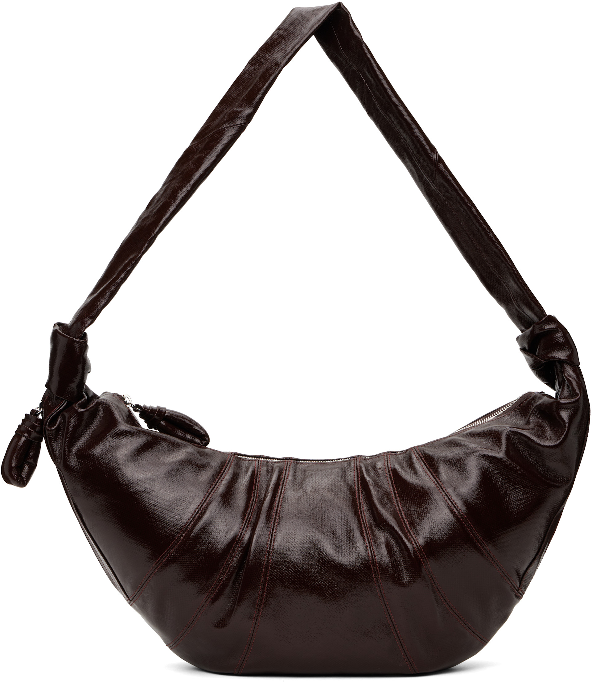 LEMAIRE: Brown Large Croissant Bag | SSENSE