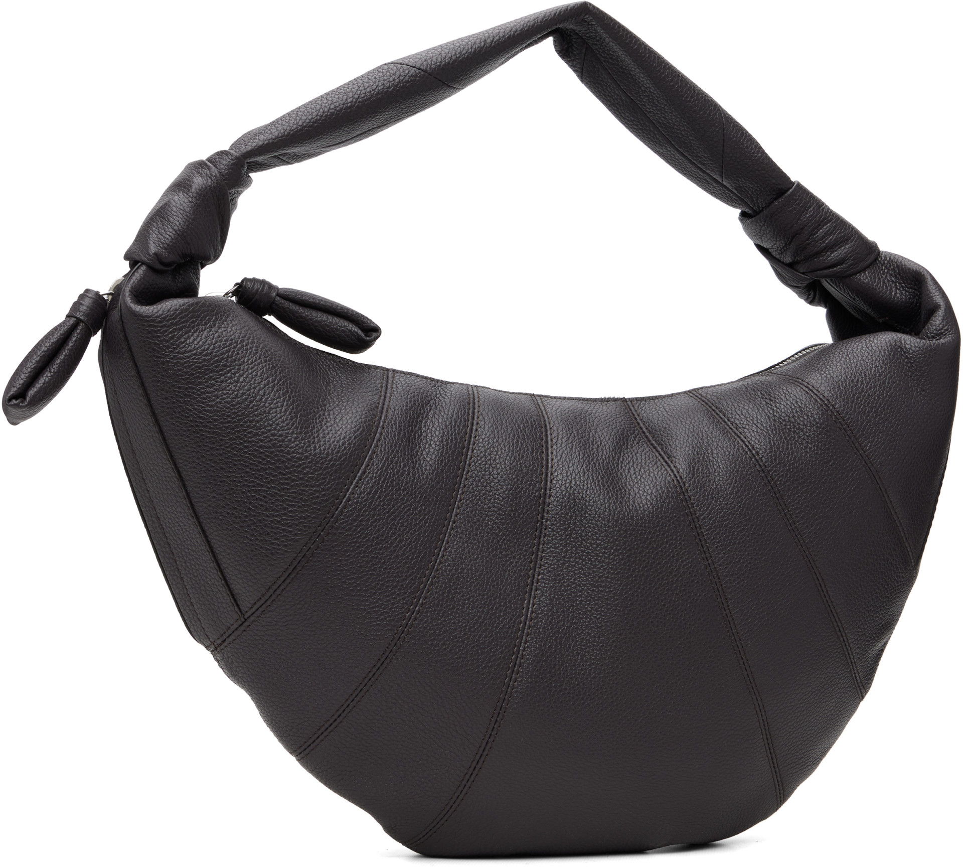 LEMAIRE - Sac Fortune Croissant brun