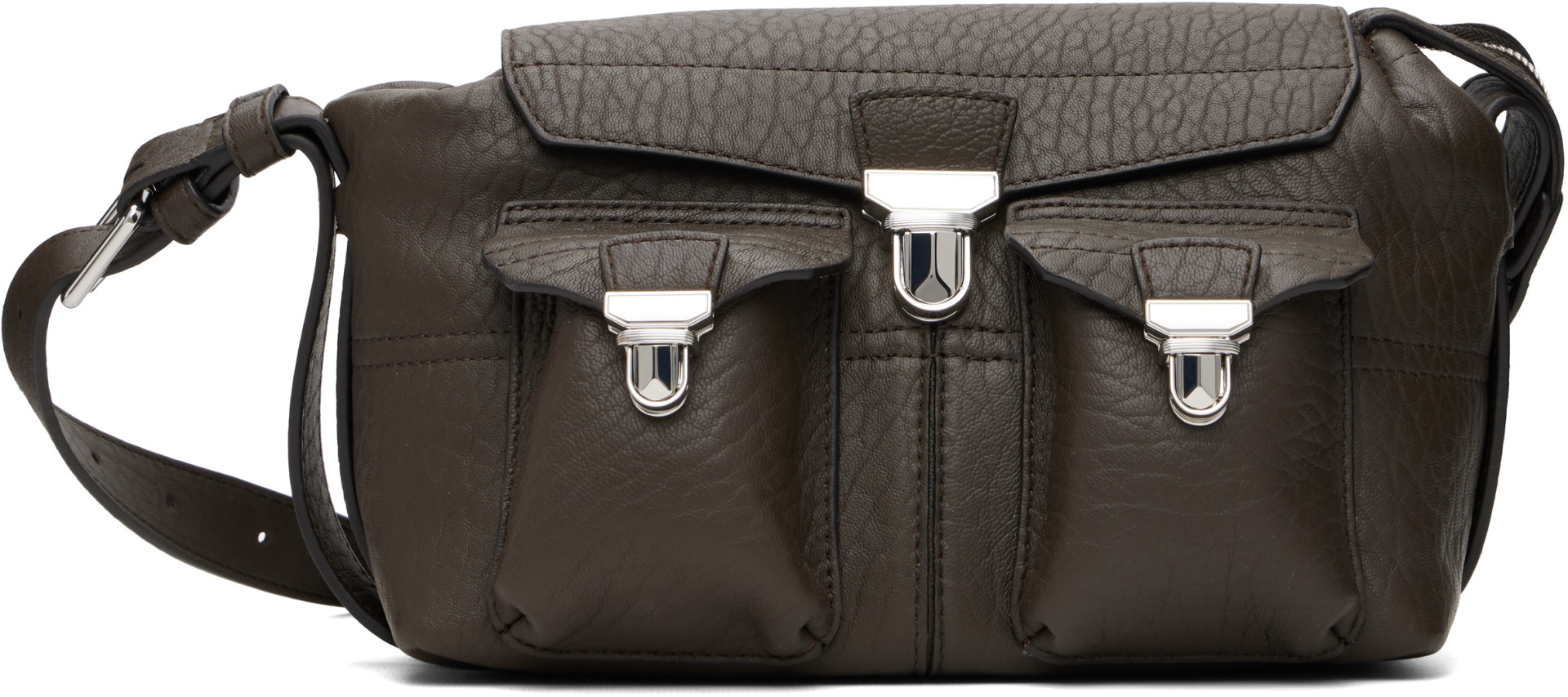 LEMAIRE - Mini sac souple Gear brun