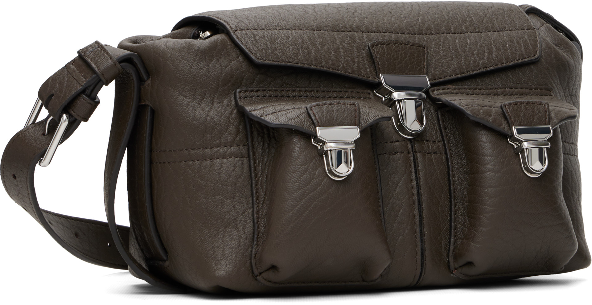 LEMAIRE - Mini sac souple Gear brun