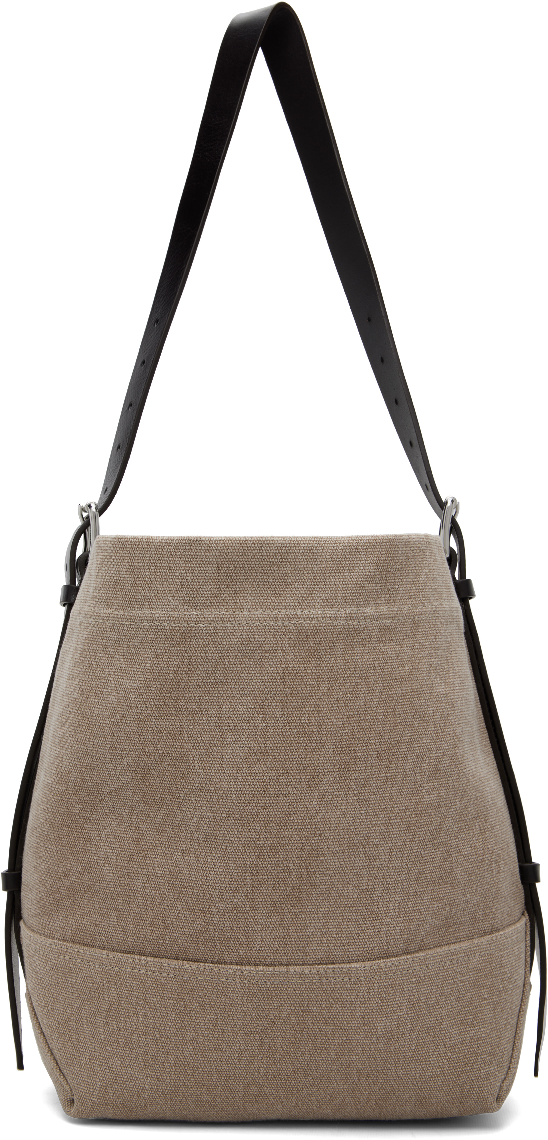 LEMAIRE: Beige Small Belted Tote | SSENSE