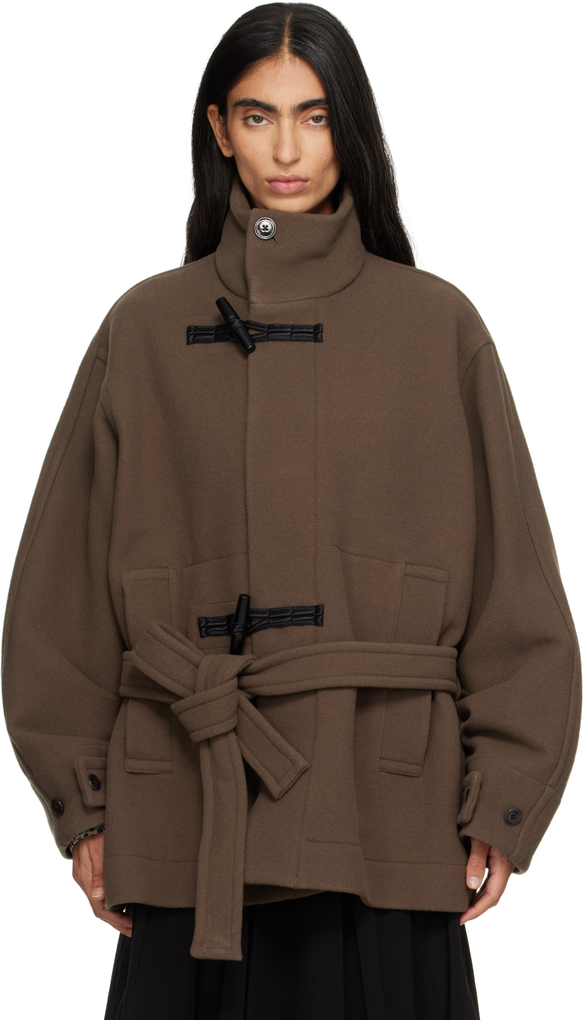 LEMAIRE - カーキ ショート ダッフルコート