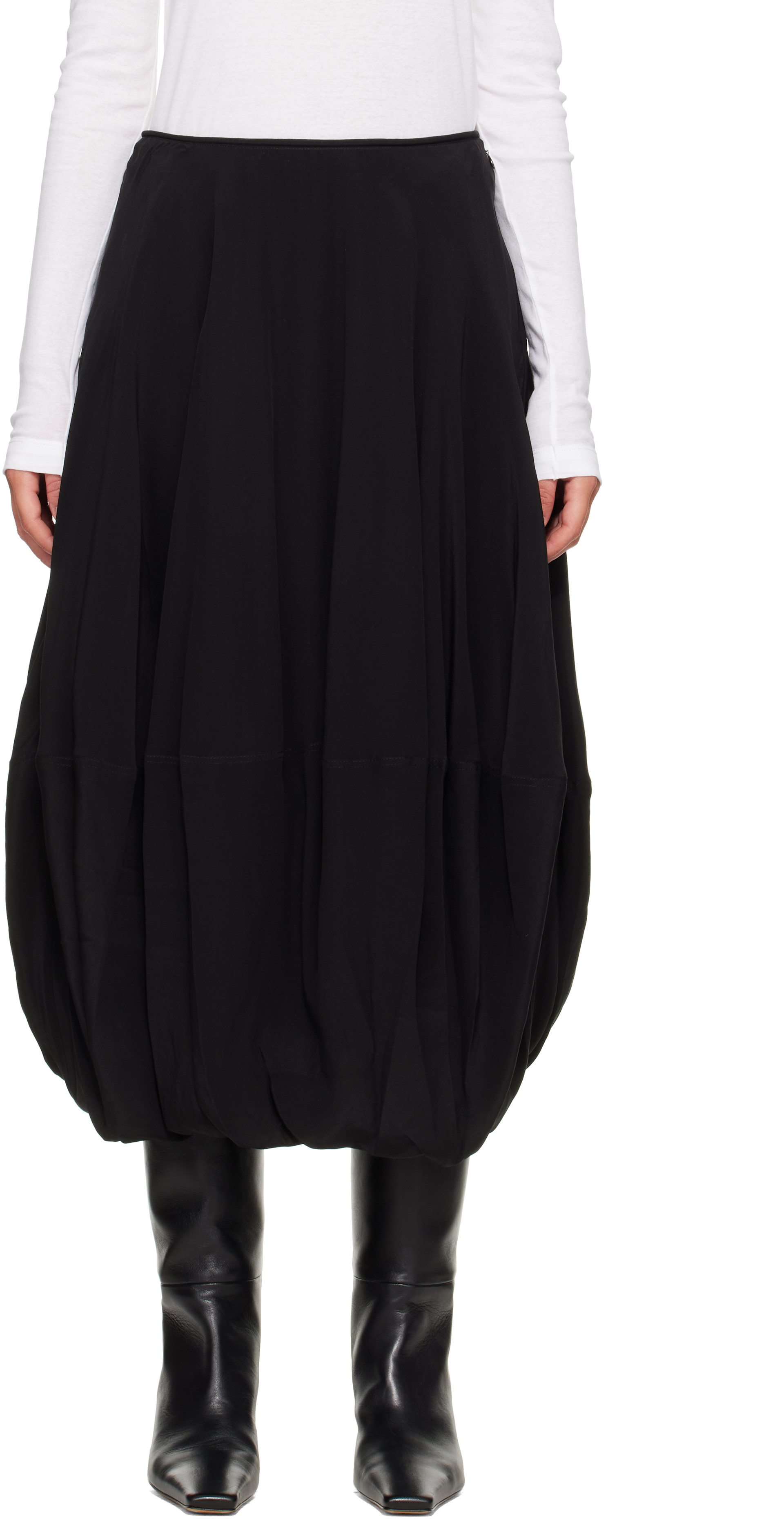 スカート theredthread S ring balloon skirt black theredthread S