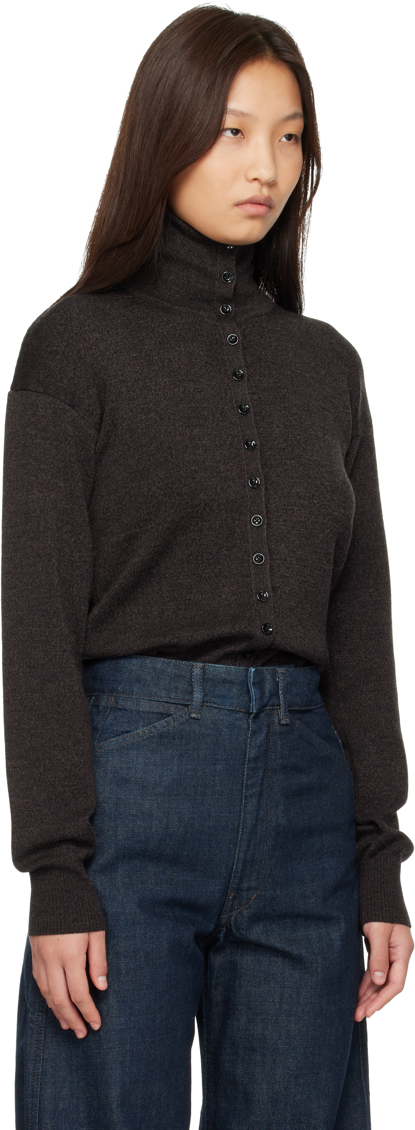 LEMAIRE - Black Buttoned Cardigan
