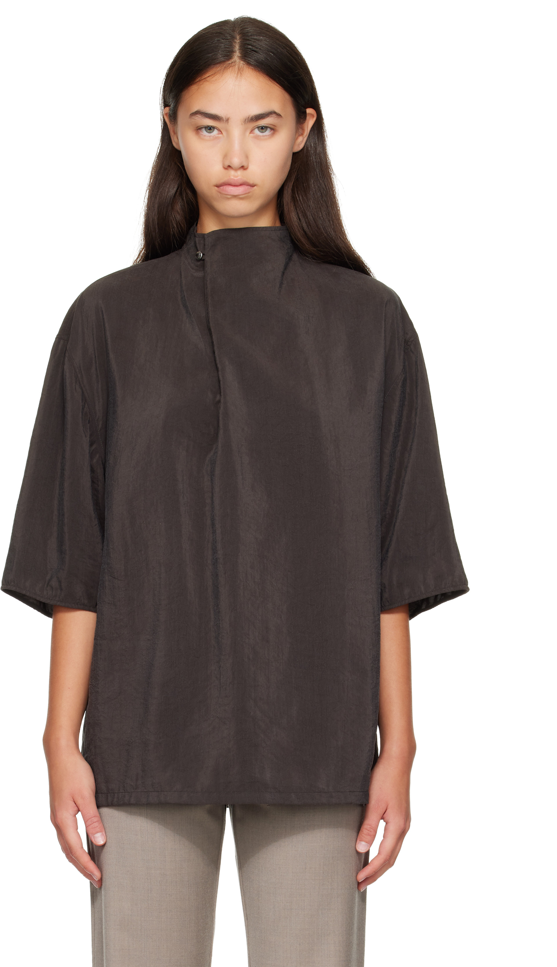 LEMAIRE - グレー Soft Collar トップス
