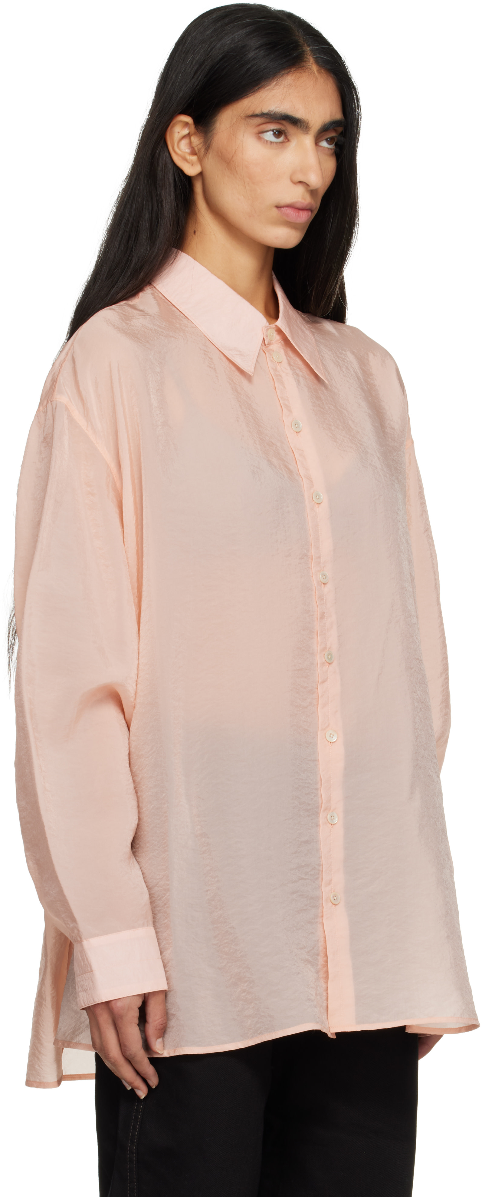 LEMAIRE - Pink Drape Shirt