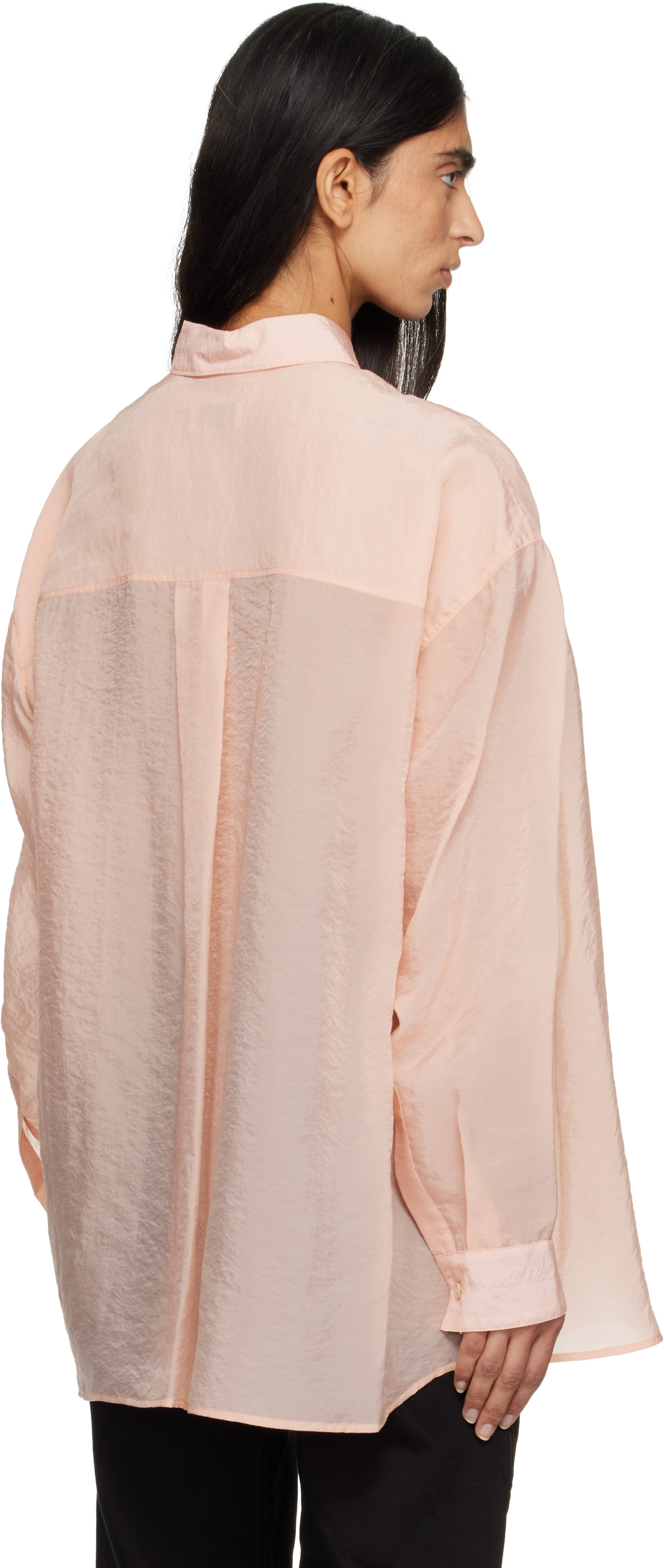 LEMAIRE - Chemise drapée rose