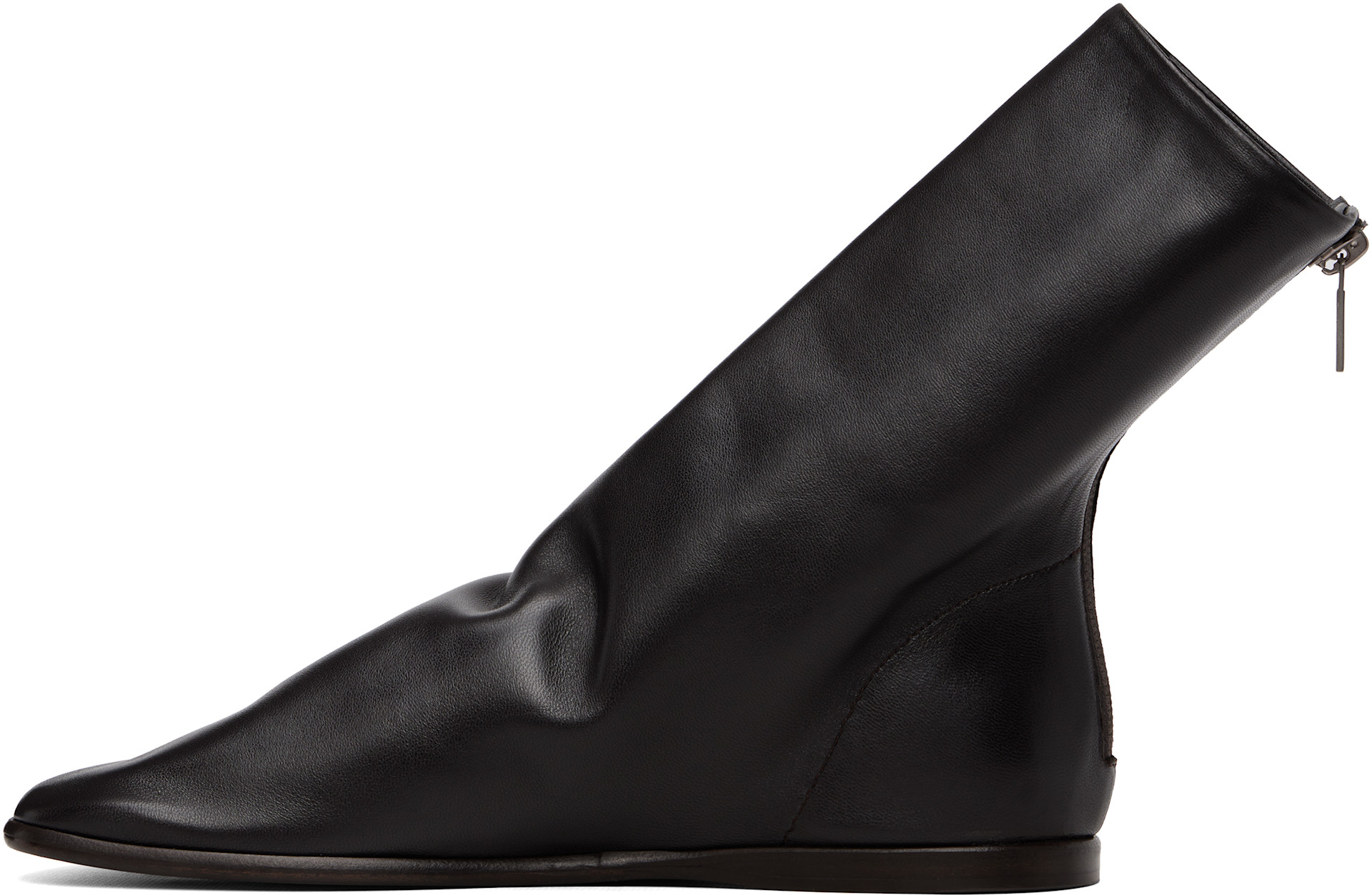 LEMAIRE - Bottines plates Glove brunes