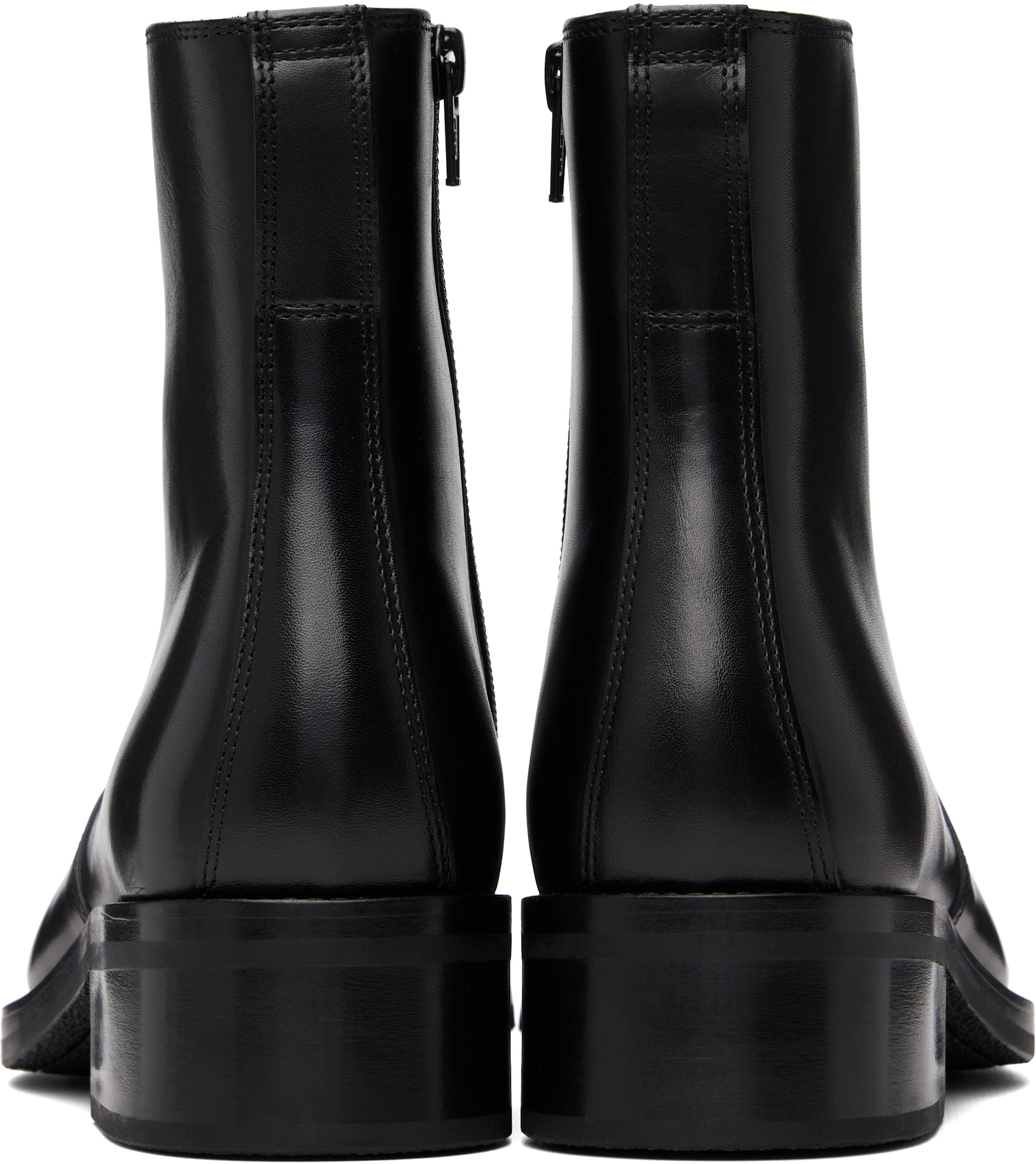 LEMAIRE - Bottines noires à glissière