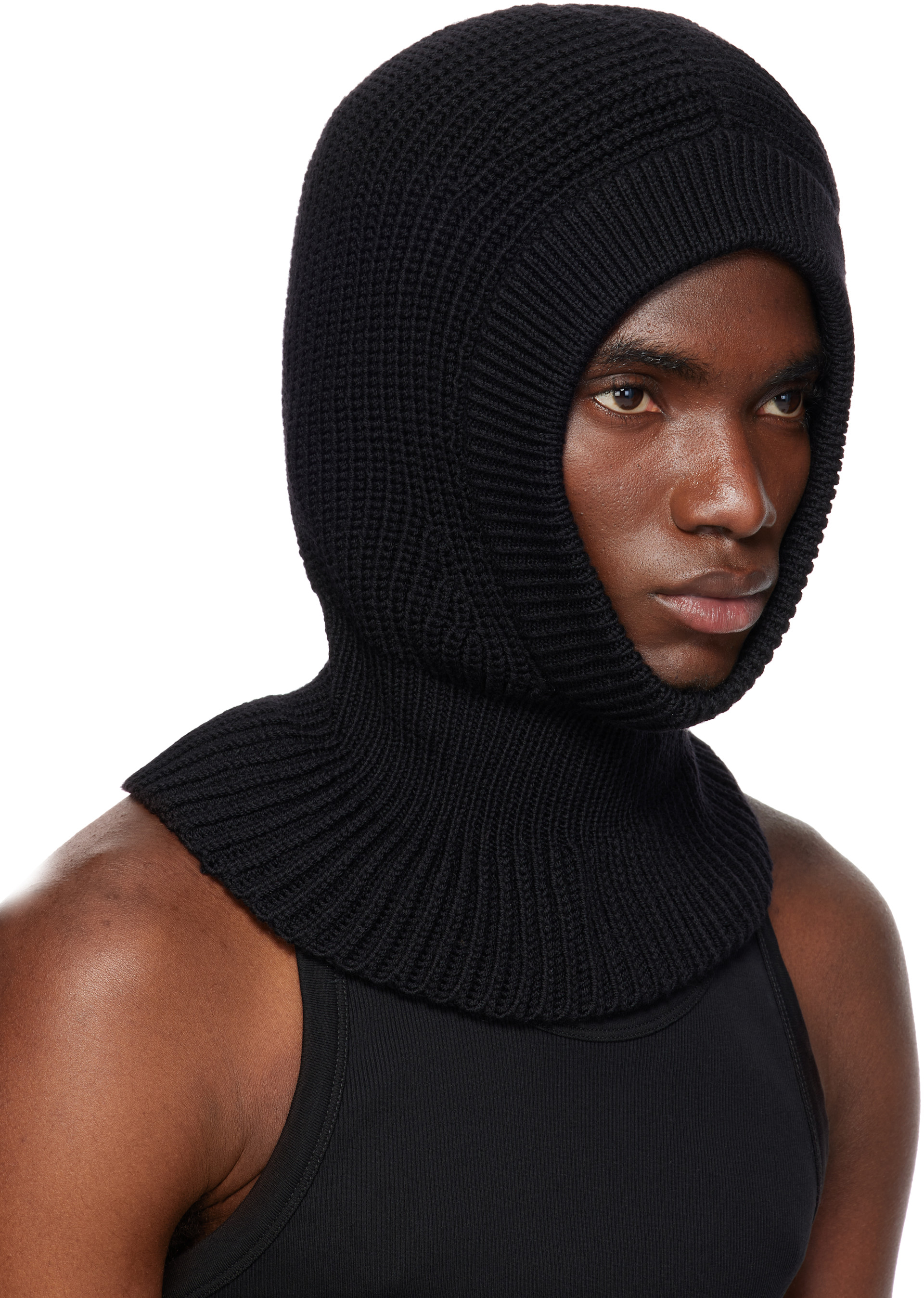 LEMAIRE - Black Worsted Wool Balaclava
