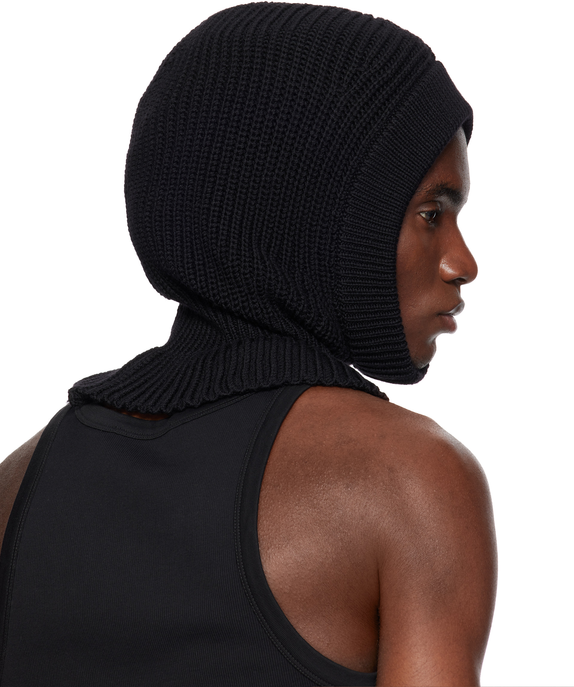 LEMAIRE - Black Worsted Wool Balaclava