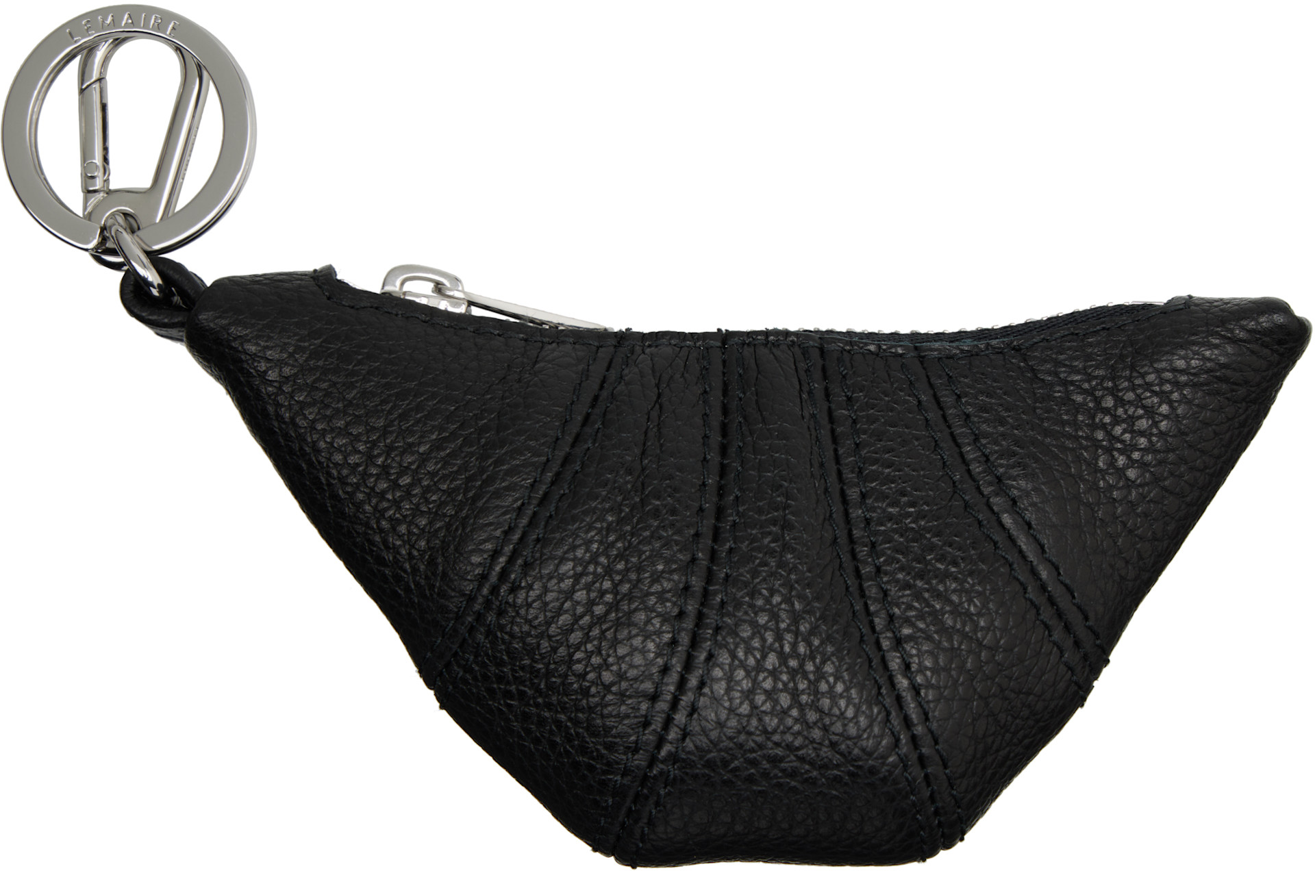 LEMAIRE - Black Mini Croissant Keychain