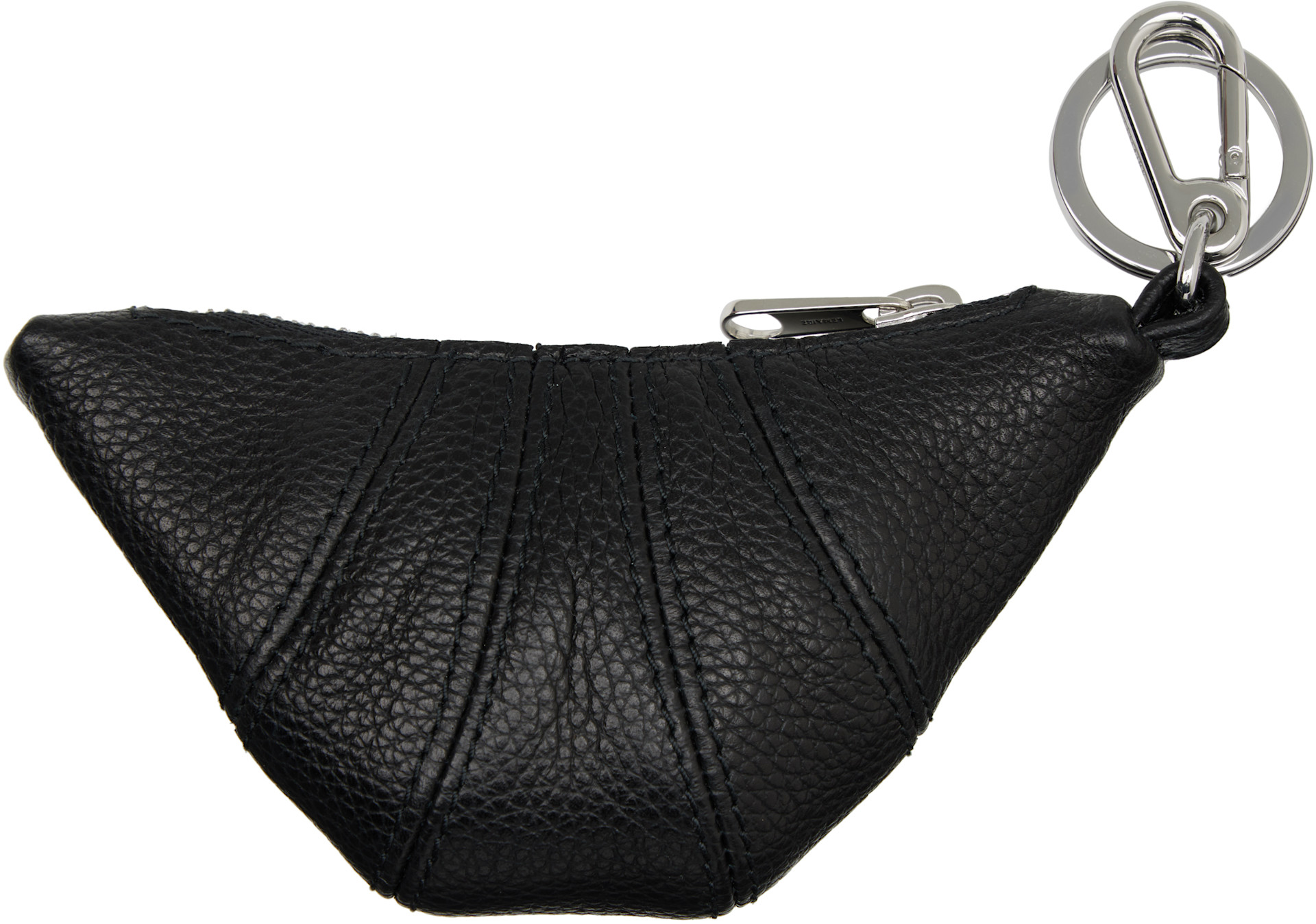 LEMAIRE - Black Mini Croissant Keychain