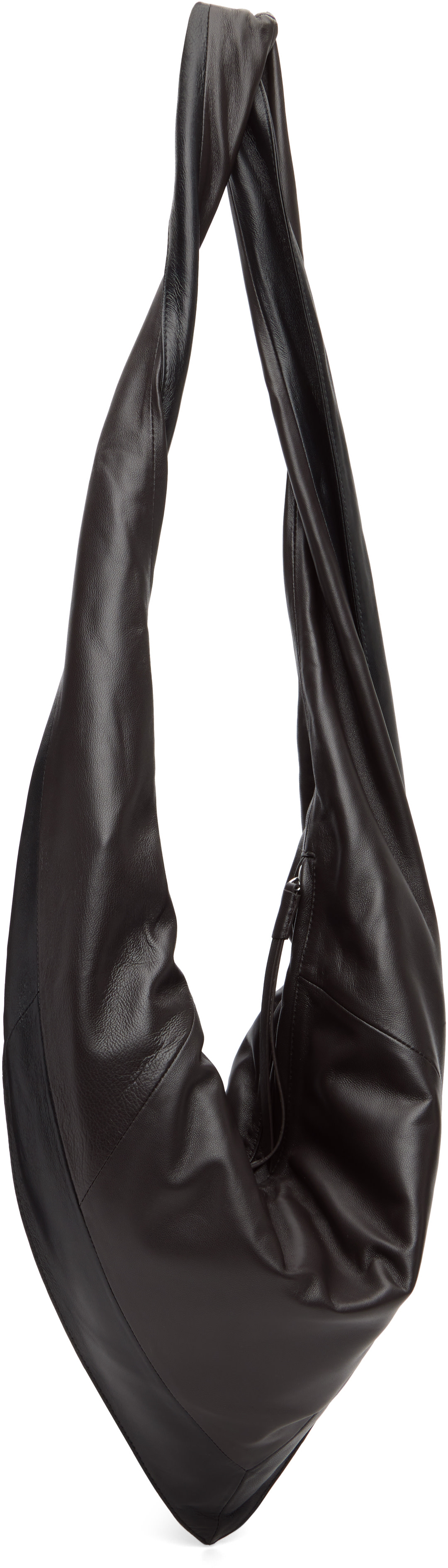 LEMAIRE: Brown & Black Small Scarf Extended Handle Bag | SSENSE