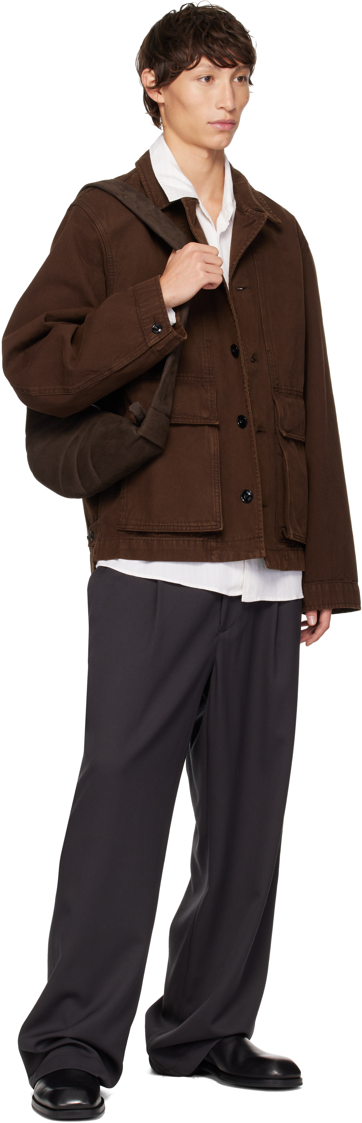 LEMAIRE - Brown Small Croissant Bag