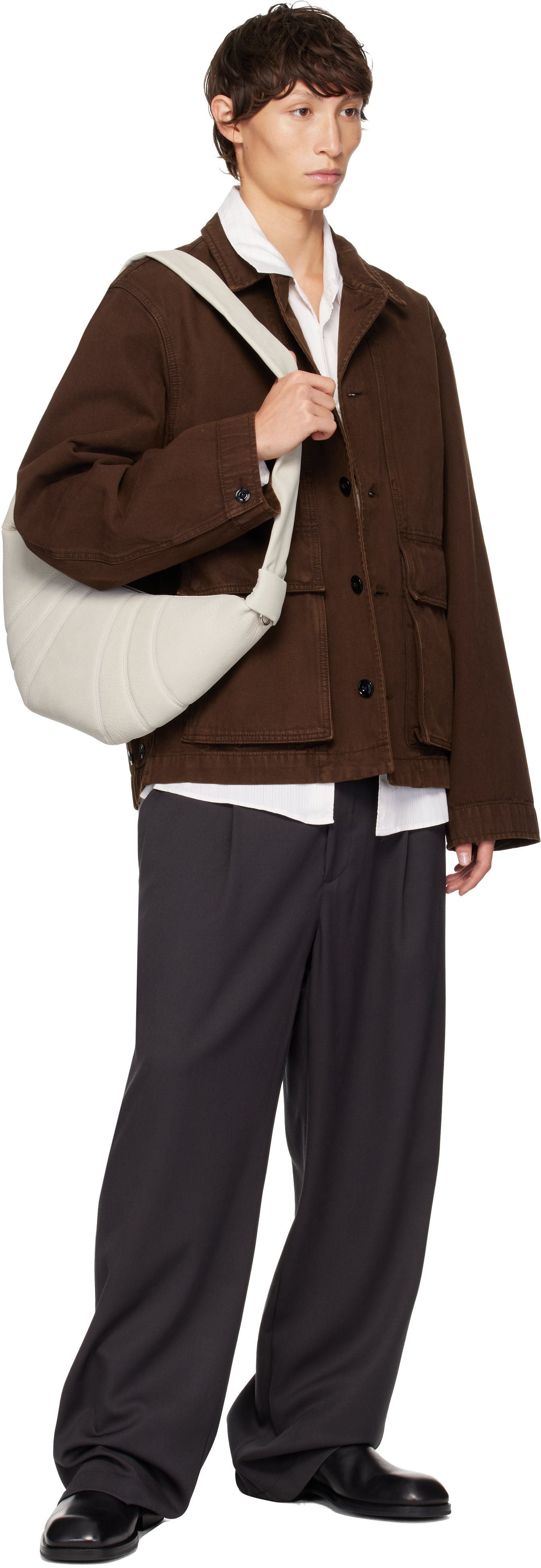 LEMAIRE - Off-White Medium Croissant Bag