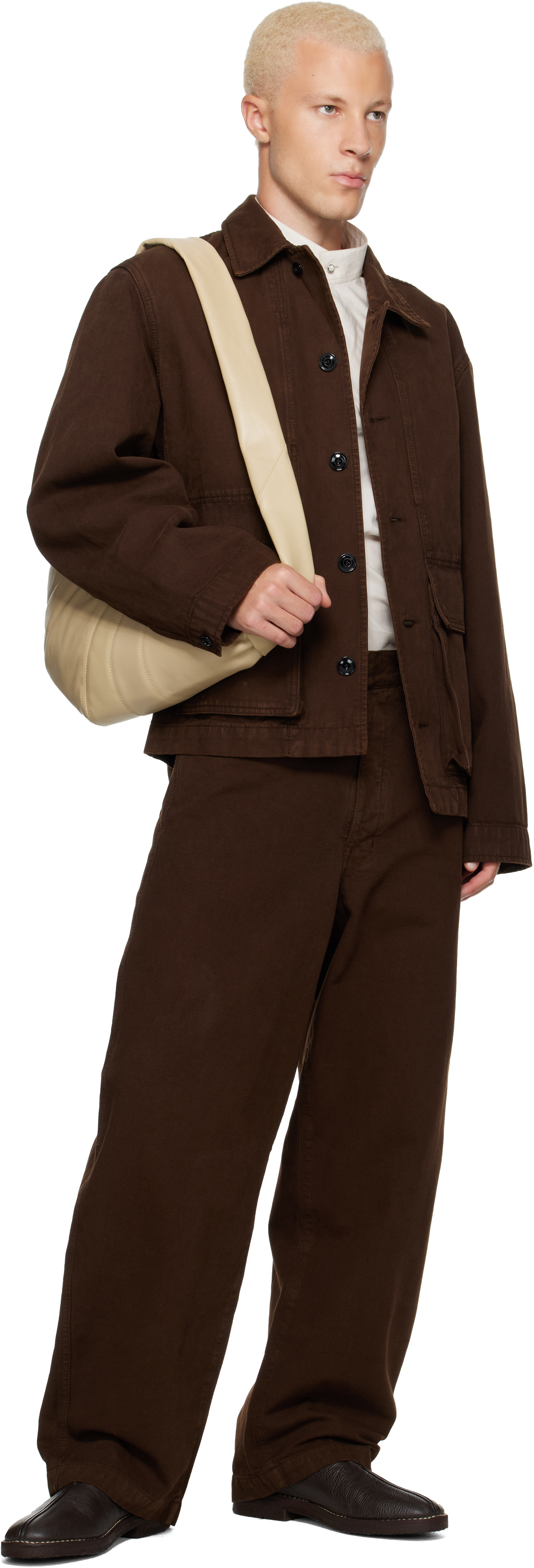 LEMAIRE - Beige Medium Croissant Bag