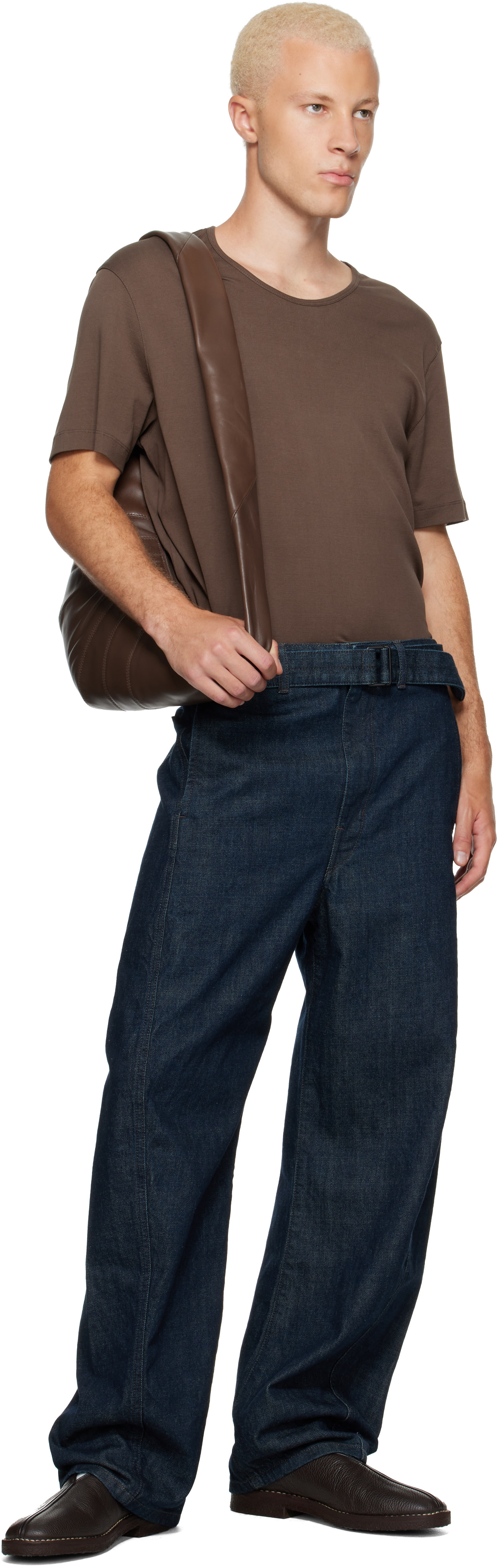 LEMAIRE - Brown Medium Croissant Bag