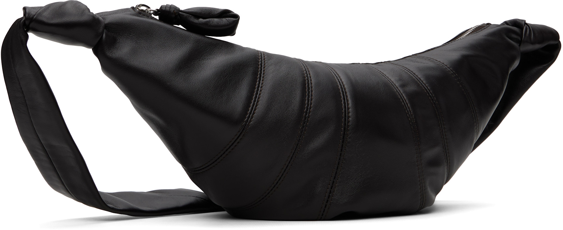 LEMAIRE - Brown Medium Croissant Leather Bag
