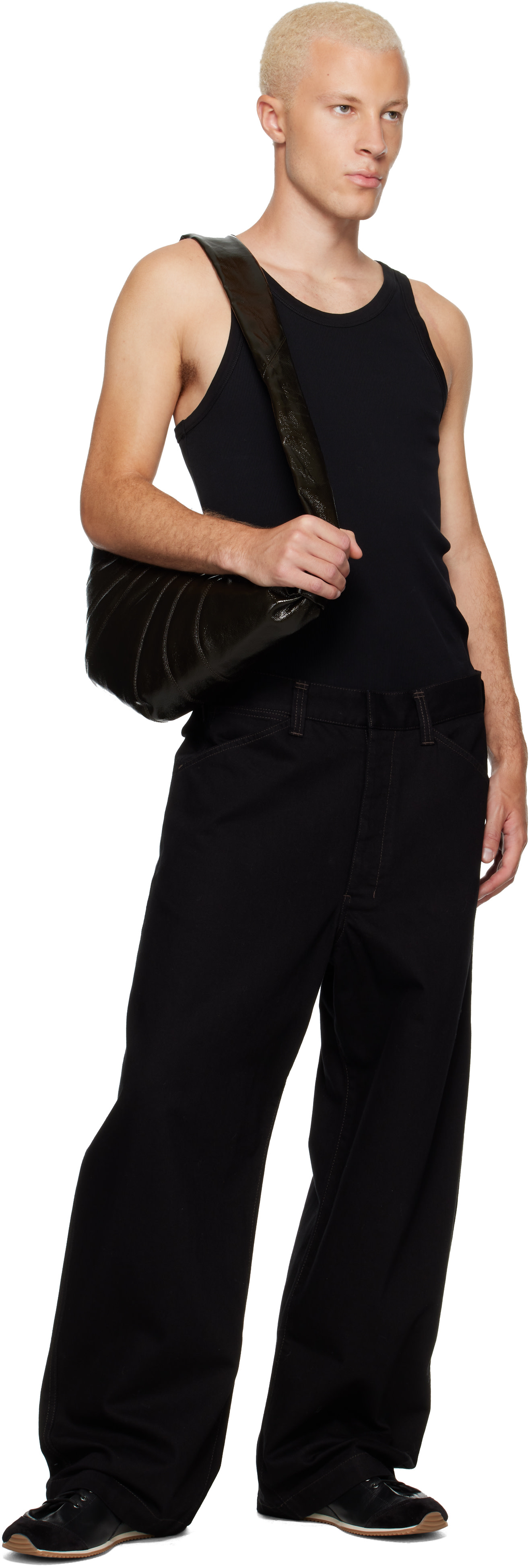 LEMAIRE - Brown Medium Croissant Bag