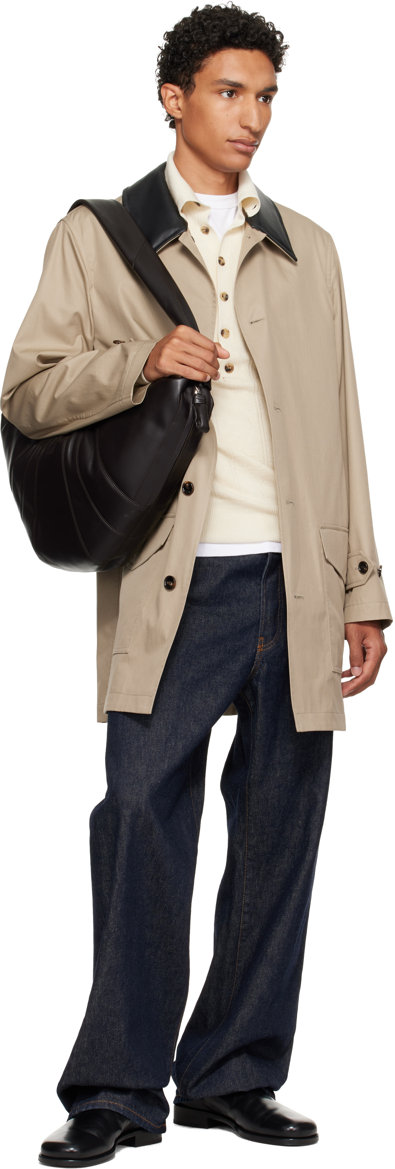 LEMAIRE - Brown Large Croissant Bag