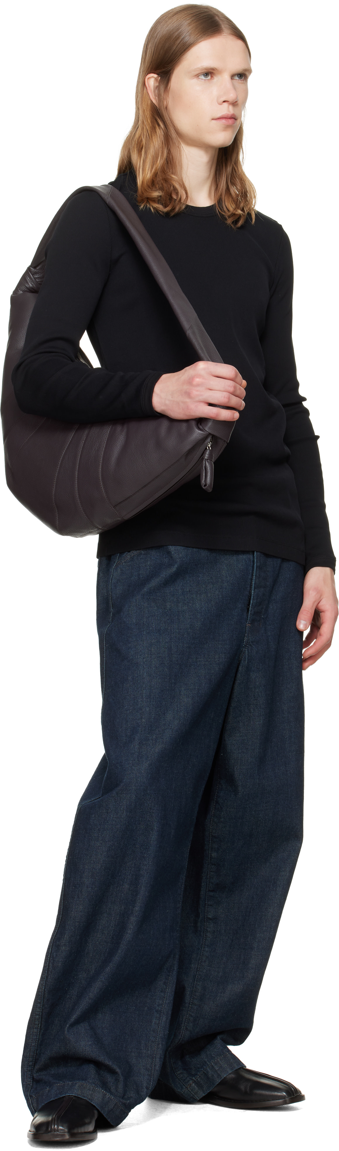 LEMAIRE - Brown Large Croissant Bag