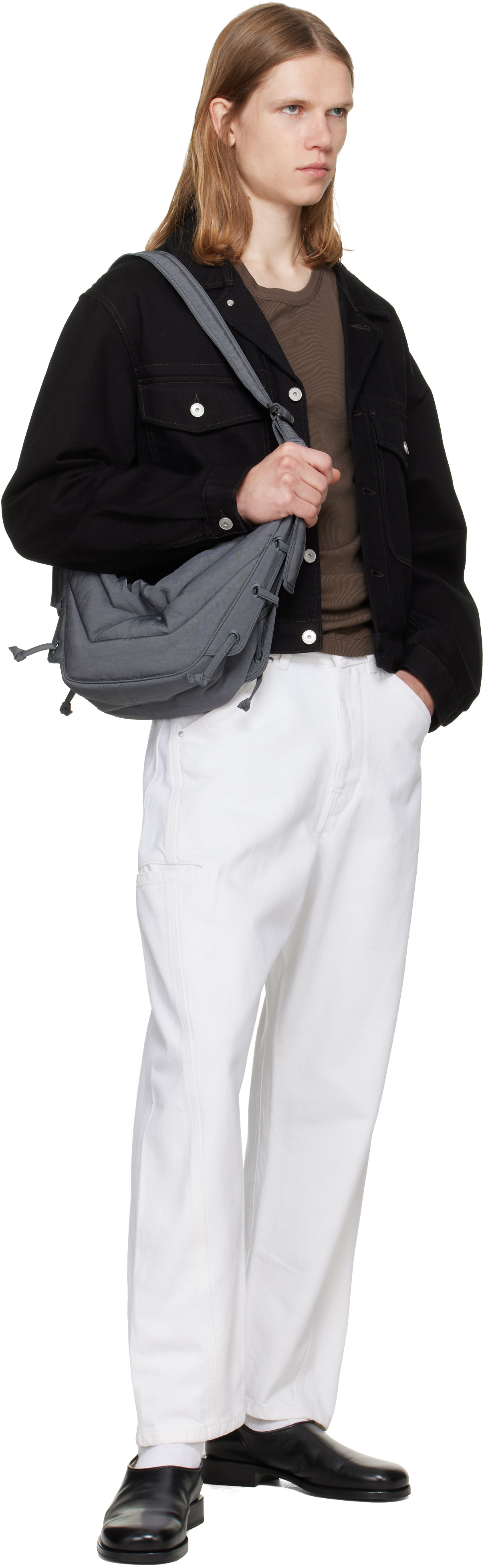 LEMAIRE - Petit sac Soft Game gris