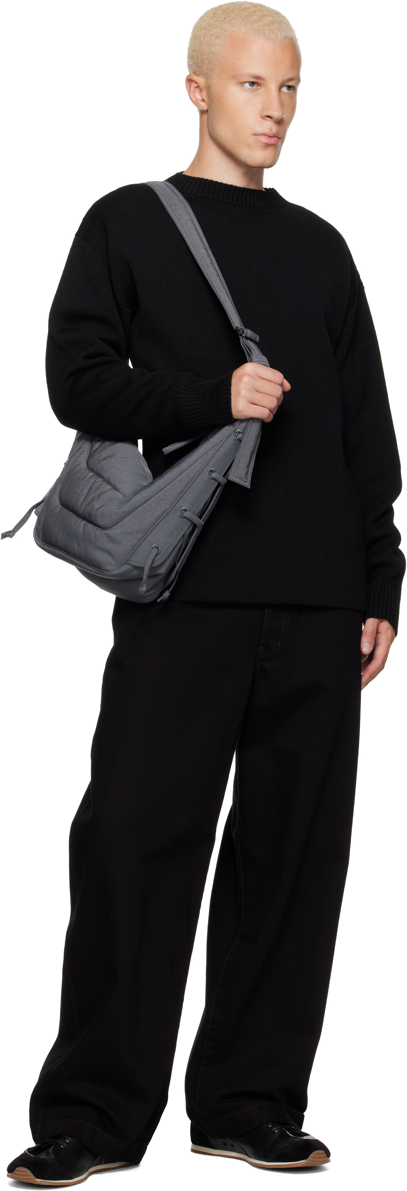 LEMAIRE - Gray Medium Soft Game Bag