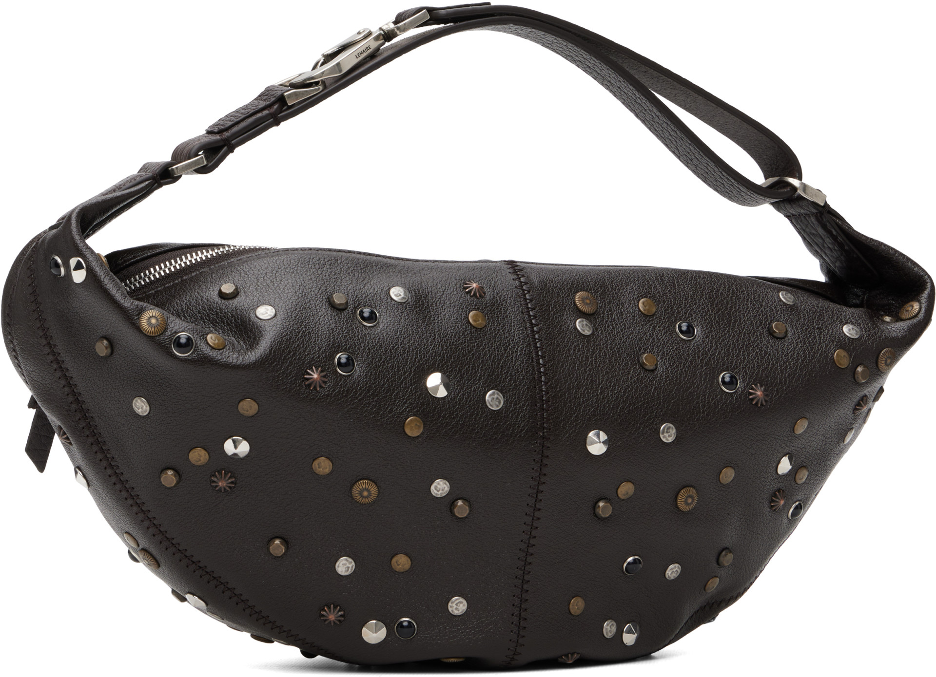 LEMAIRE - Brown Mini Quiver Clip Bag