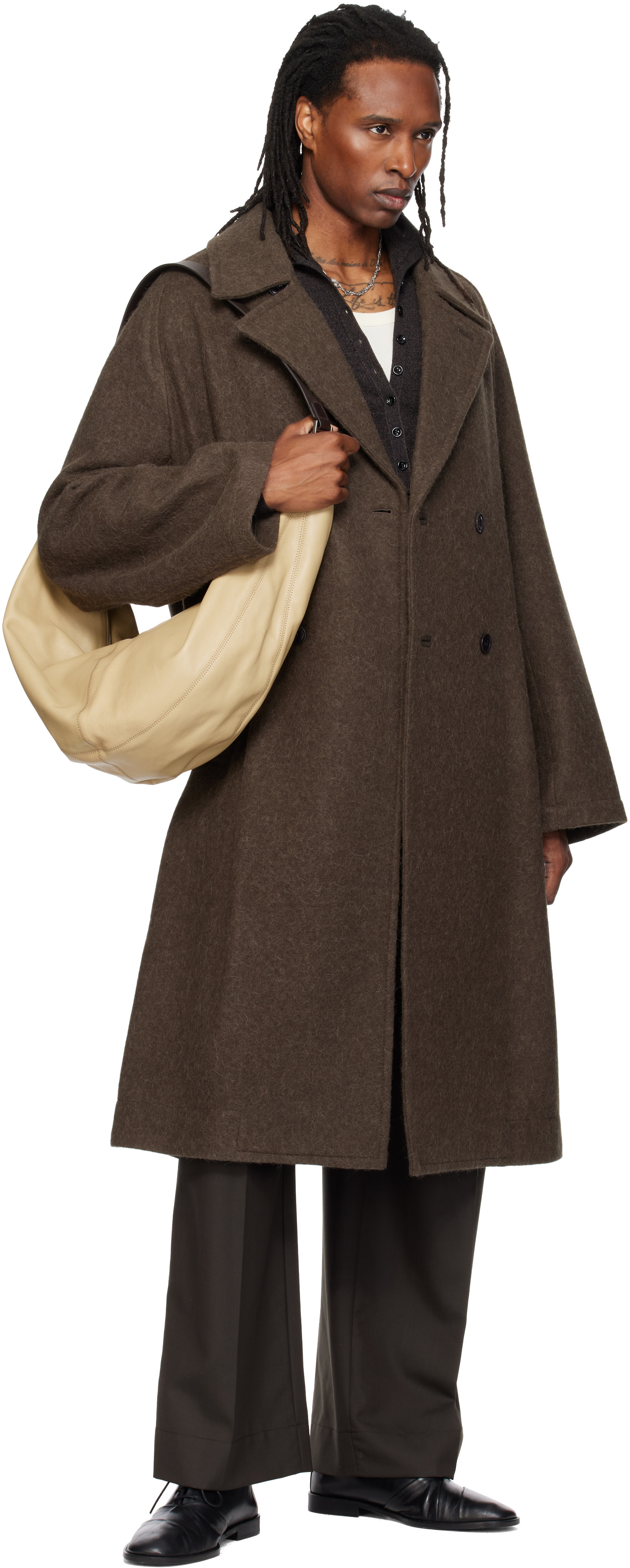 LEMAIRE - Beige Quiver Clip Bag