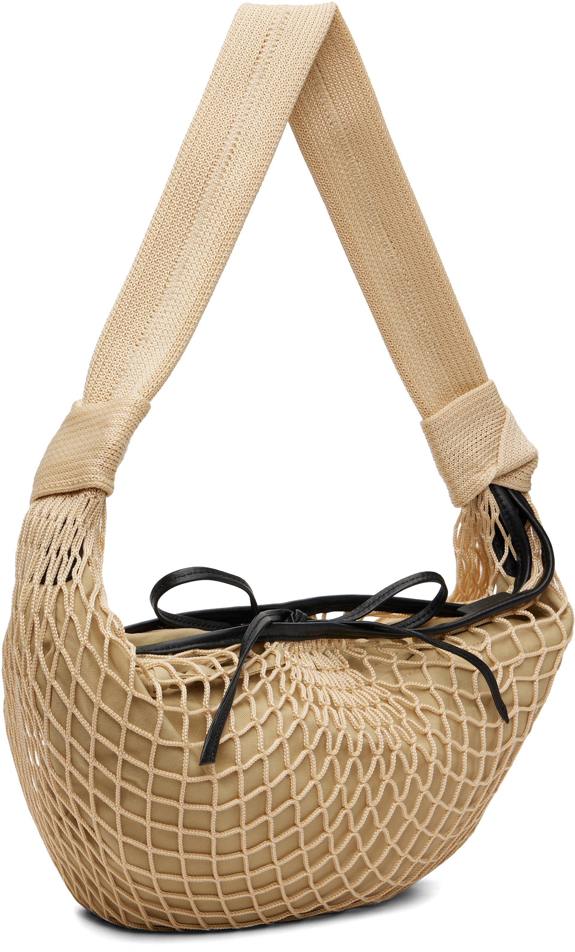 LEMAIRE ショルダーバッグルメールブラウンCROISSANT FILT LEMAIRE: Beige Fortune Croissant Filt Bag | SSENSE