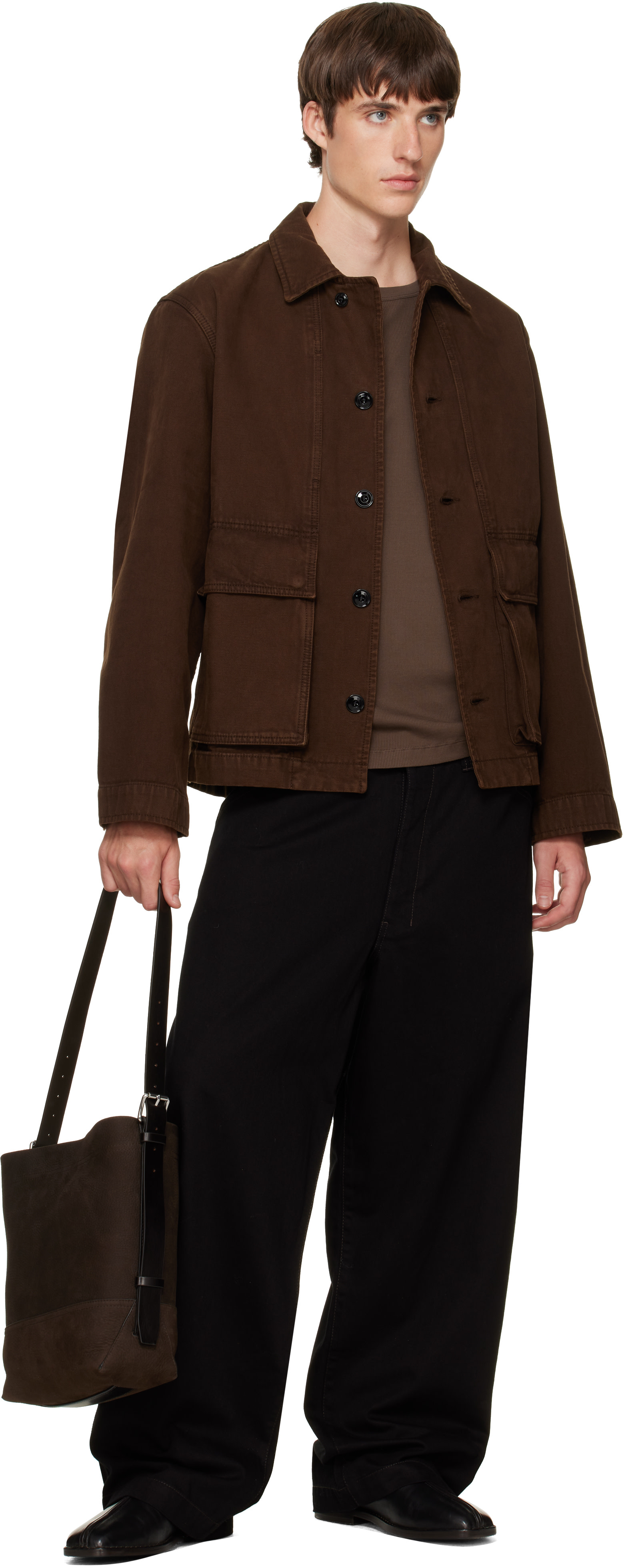 LEMAIRE - Brown Small Belted Tote