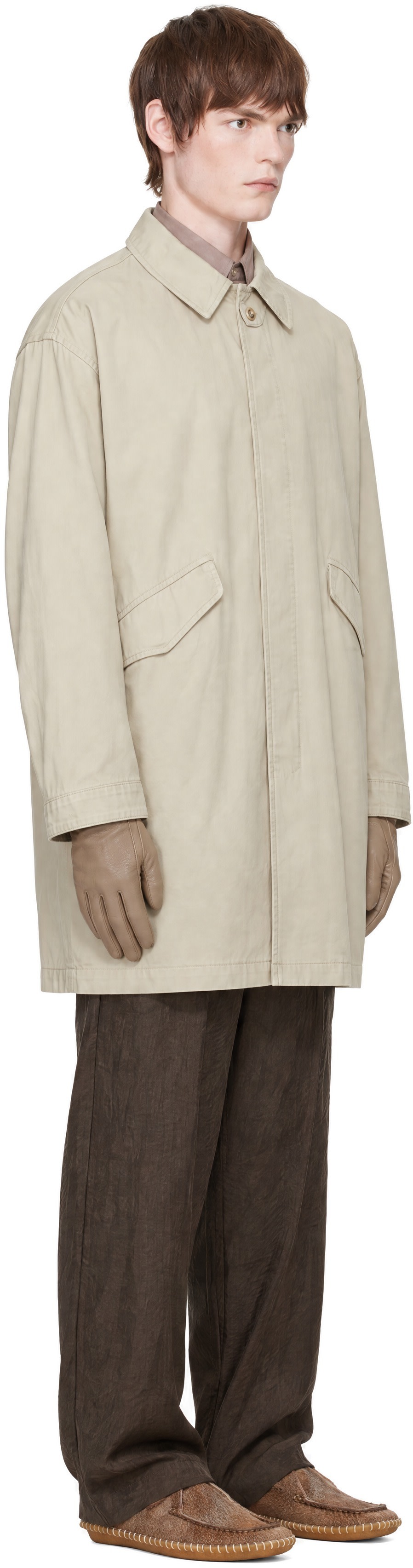 LEMAIRE - Beige Military Parka Coat