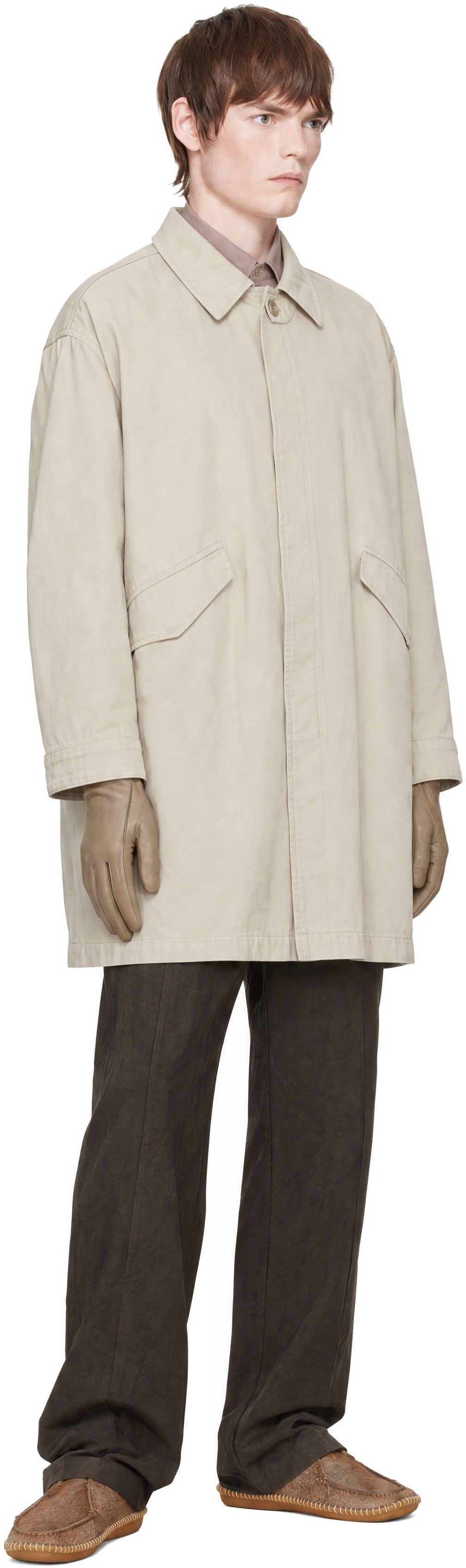 LEMAIRE - Beige Military Parka Coat