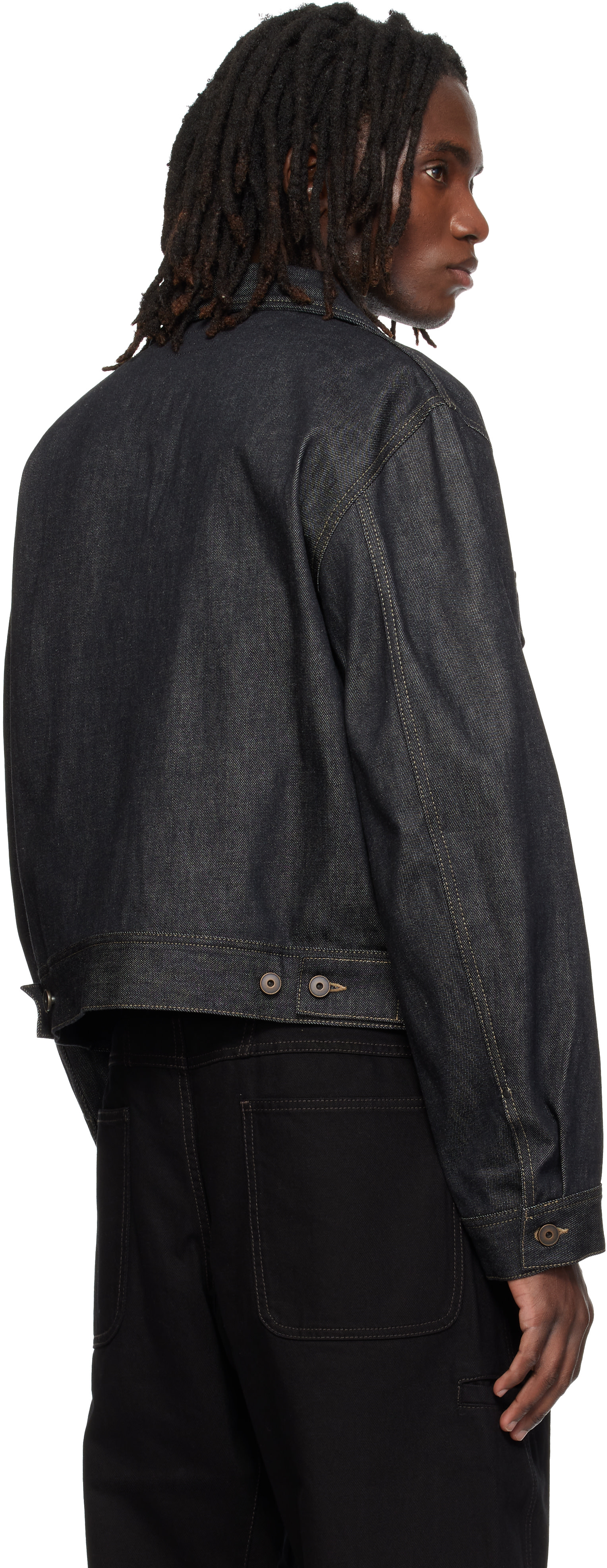 LEMAIRE - Navy Denim Trucker Jacket