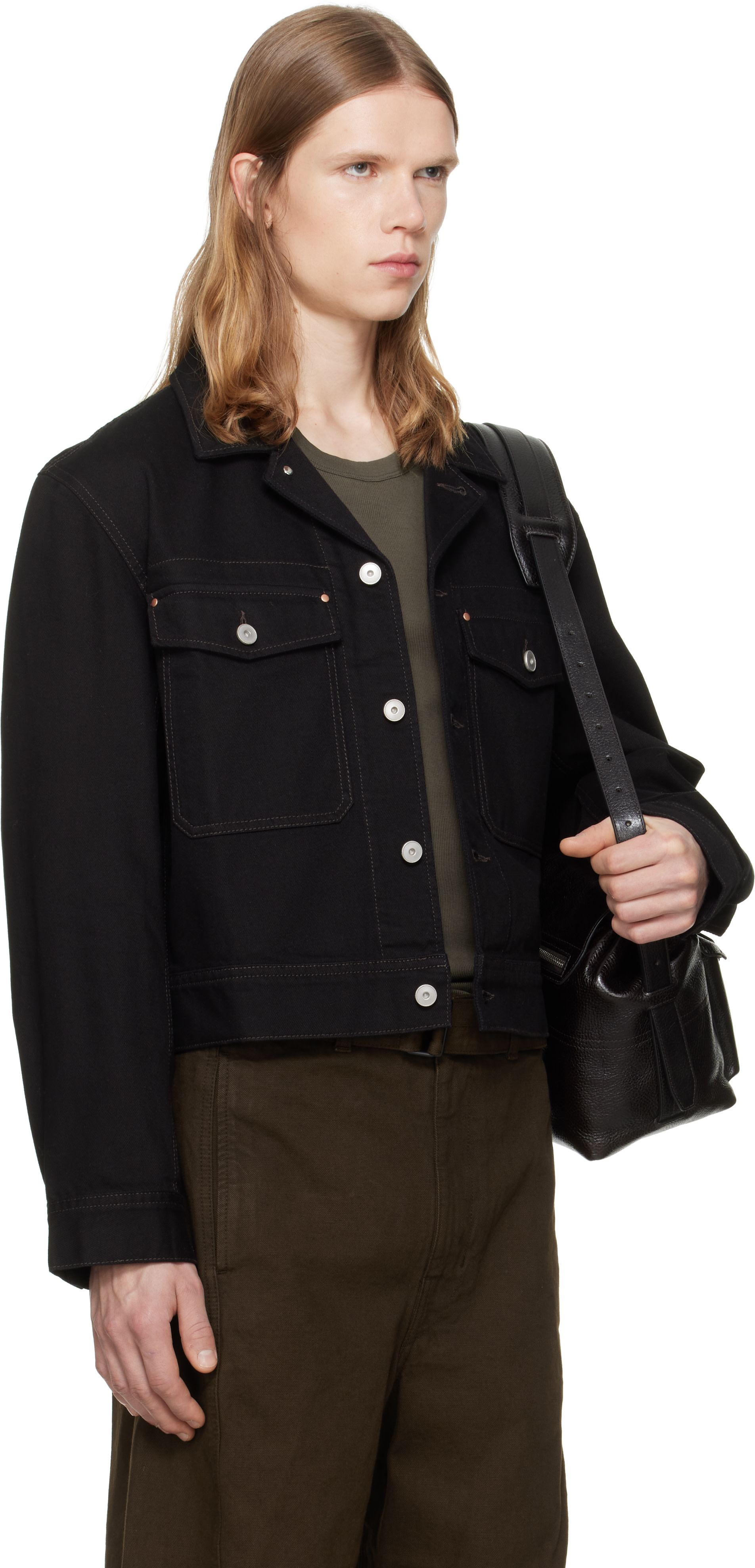 LEMAIRE - Black Denim Trucker Jacket