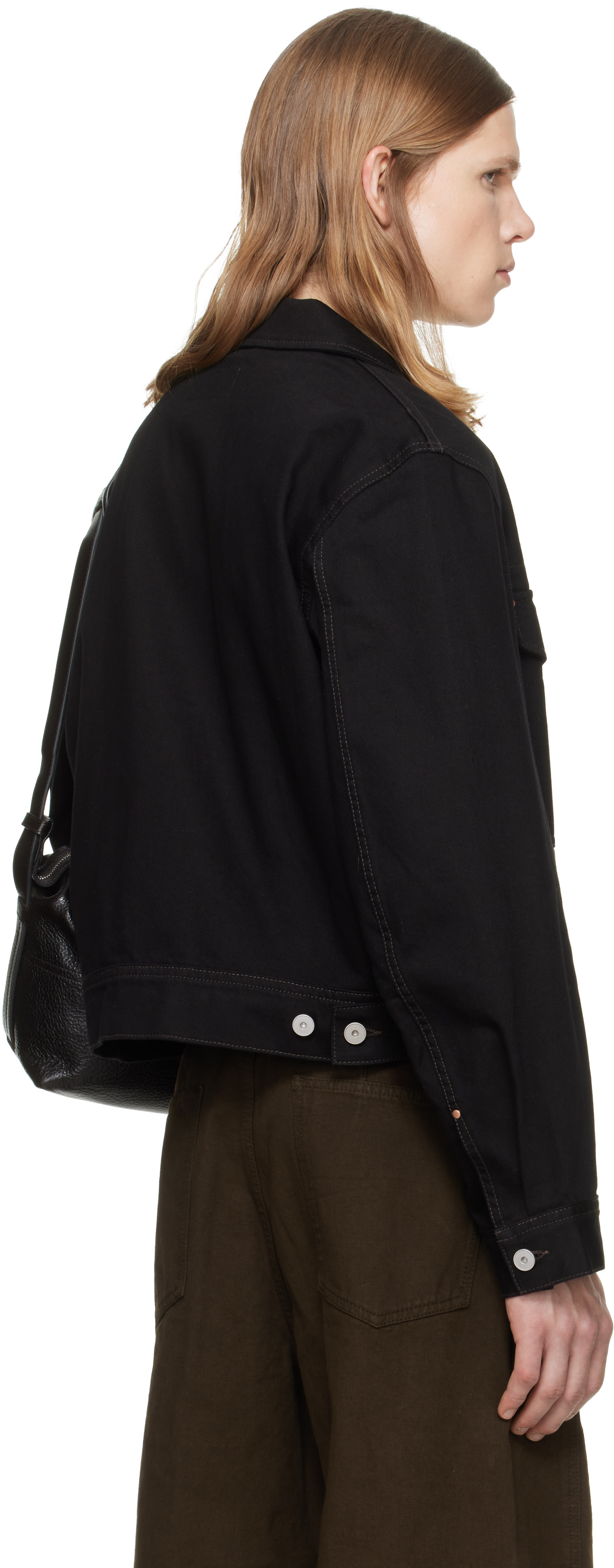 LEMAIRE - Black Denim Trucker Jacket
