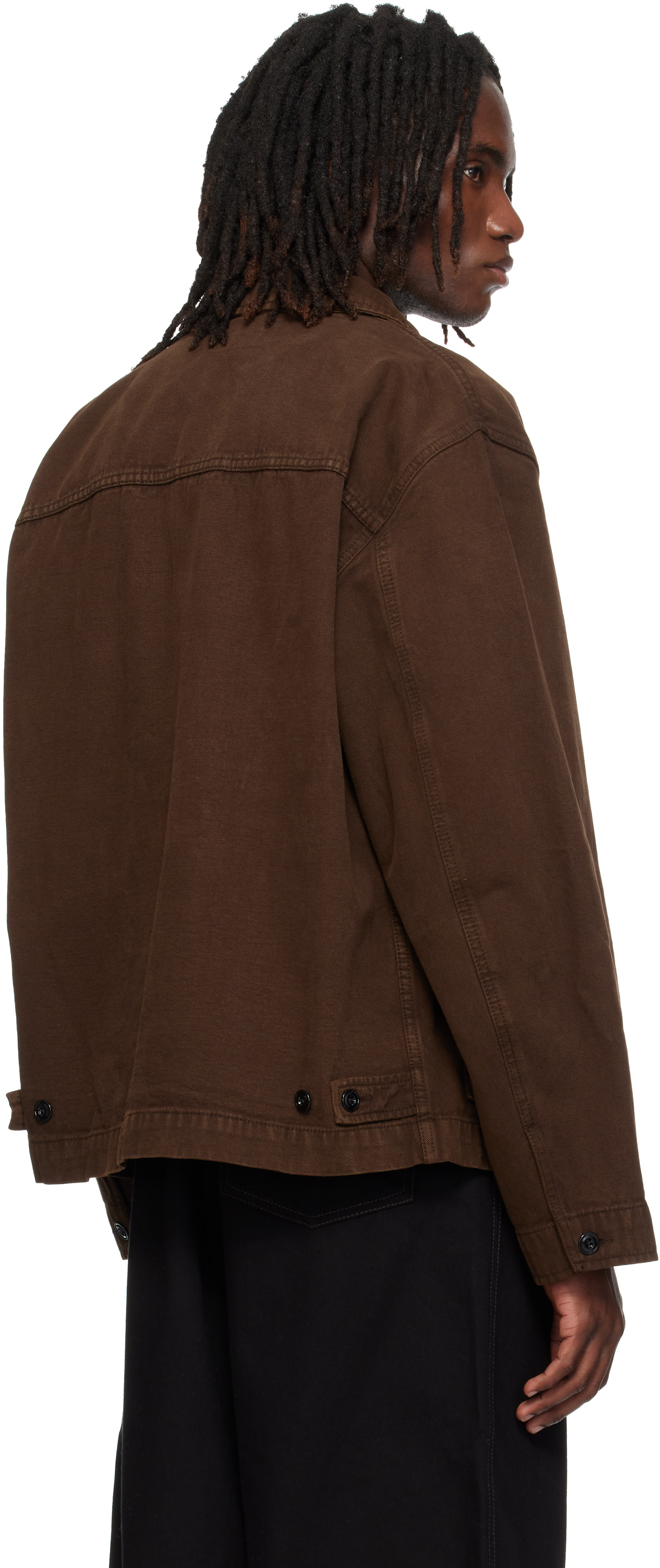 LEMAIRE - Brown Boxy Denim Jacket