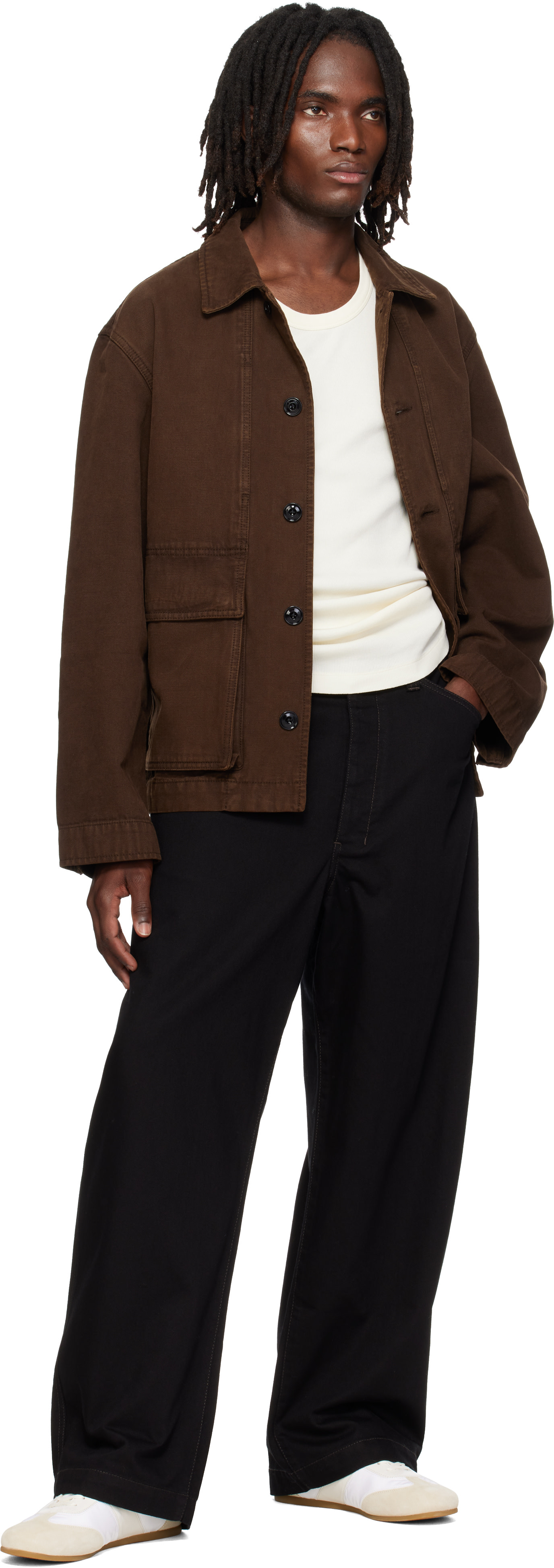 LEMAIRE - Brown Boxy Denim Jacket
