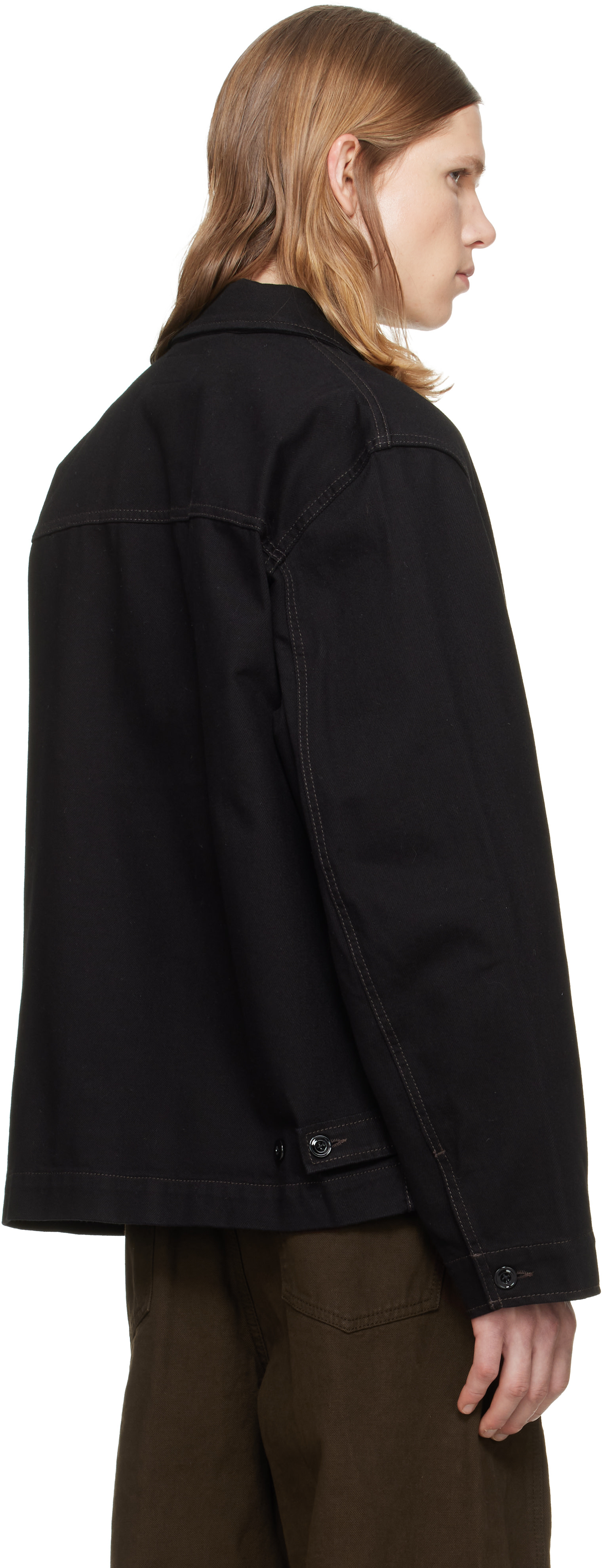 LEMAIRE - Black Boxy Denim Jacket