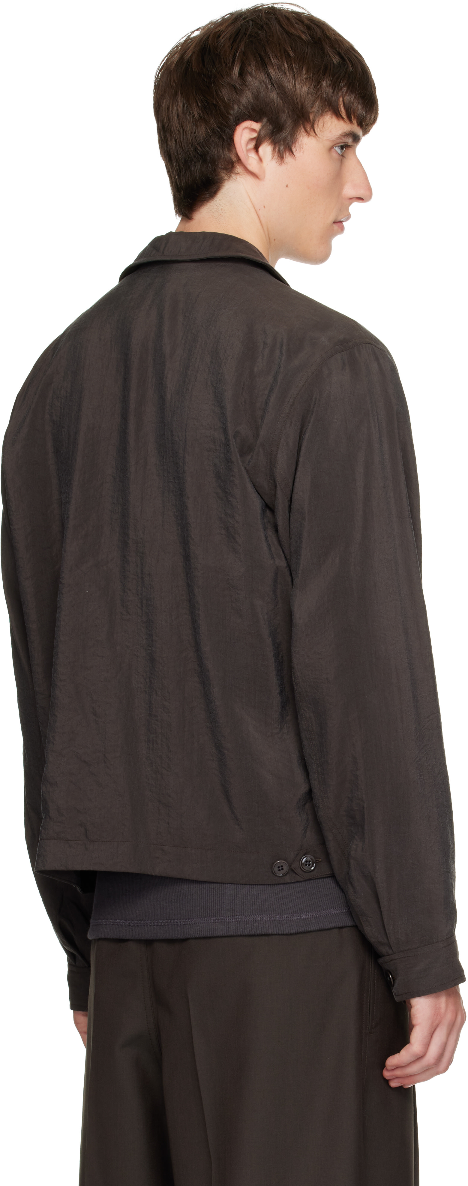 LEMAIRE - Brown Light Zipped Blouson Jacket