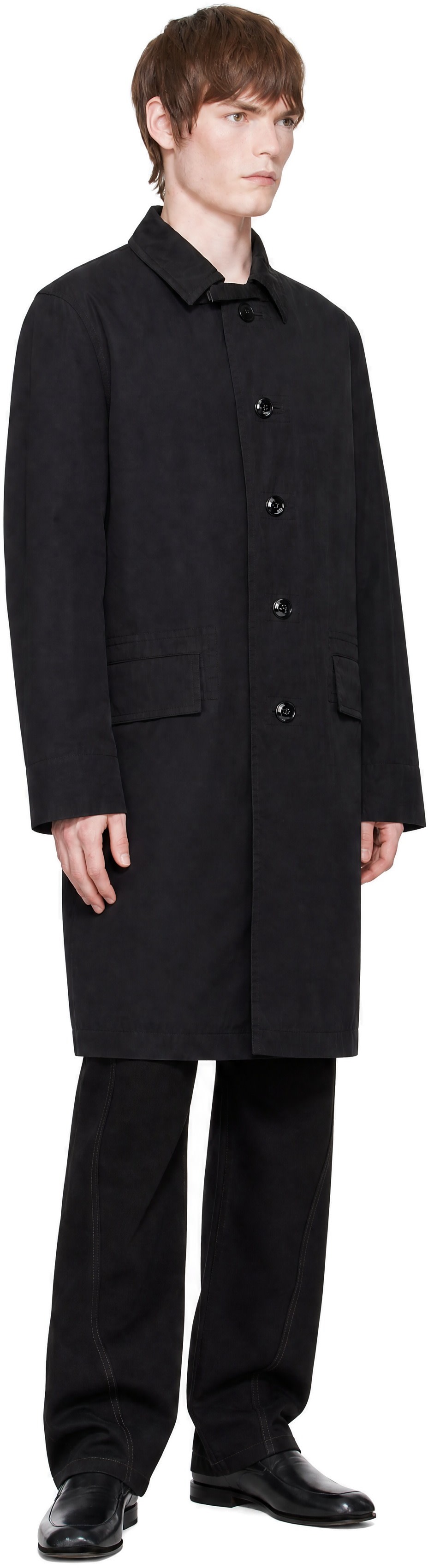 LEMAIRE - Black Twill Rain Jacket